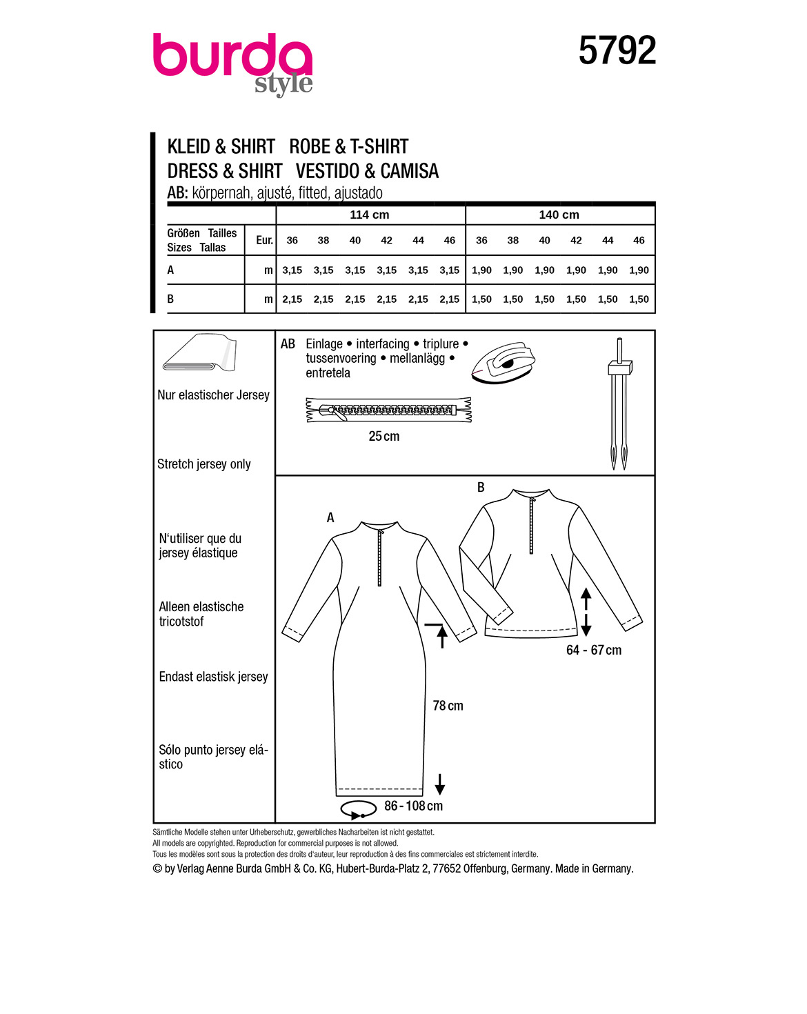 burda Schnittmuster 5792 – Bild 3