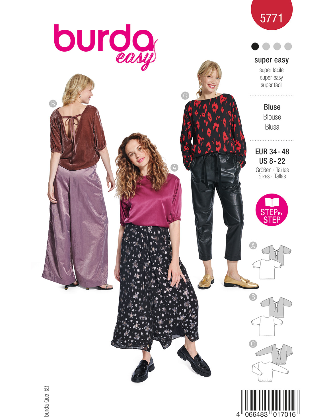 burda Schnittmuster 5771 – Bild 1