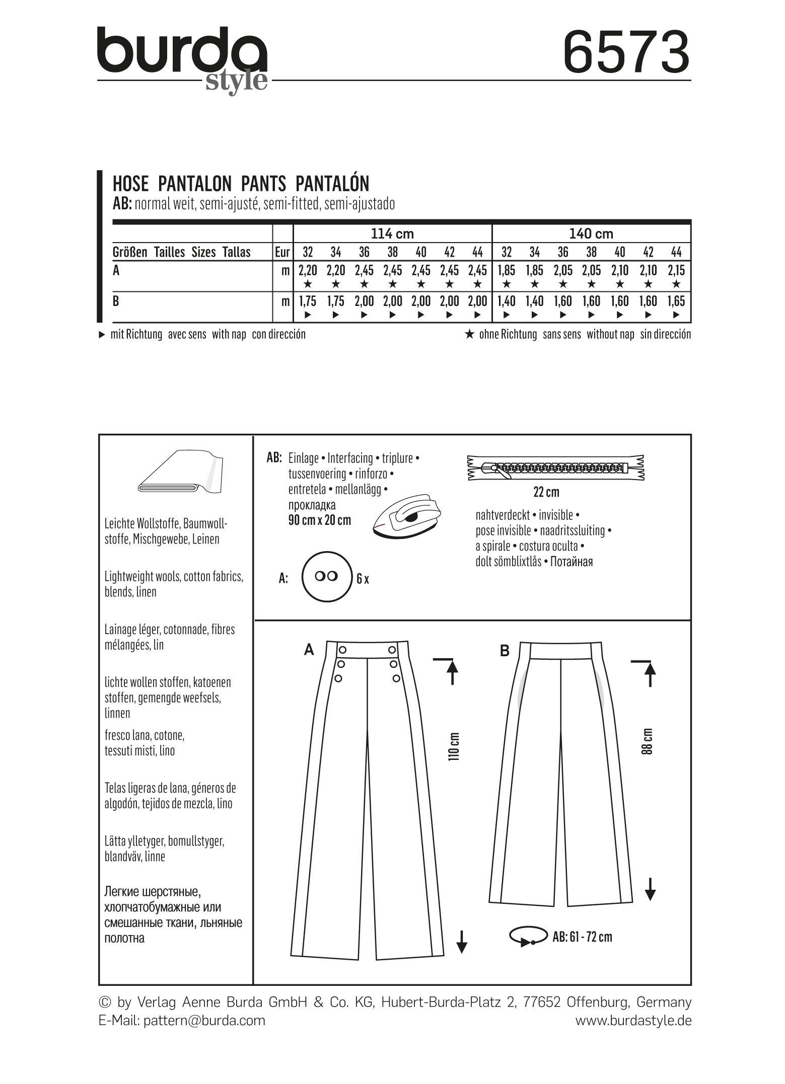 burda Schnittmuster 6573 – Bild 3