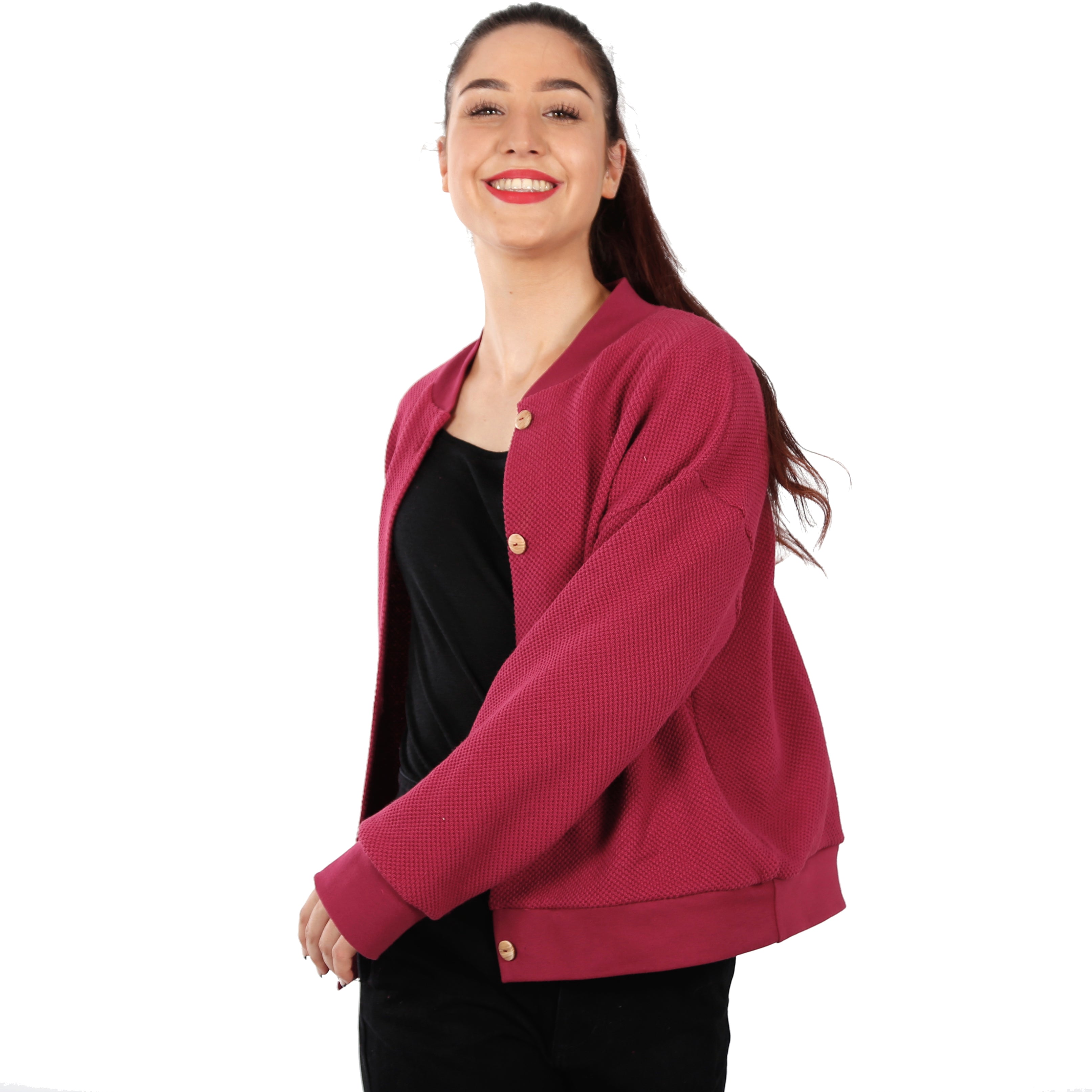 Schnittmuster FRAU AYLA – Cardigan im Blousonstyle, STUDIO SCHNITTREIF