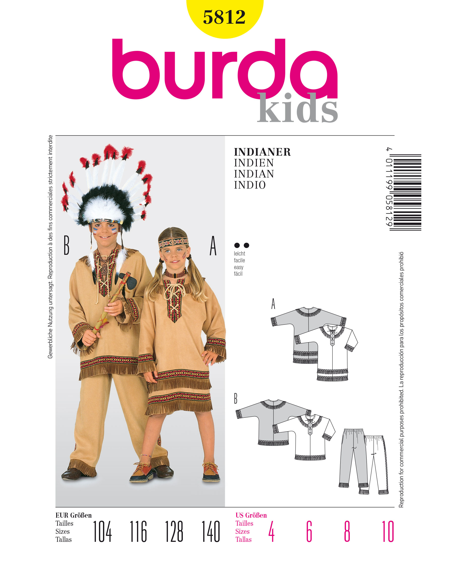 burda Schnittmuster 5812 – Bild 1