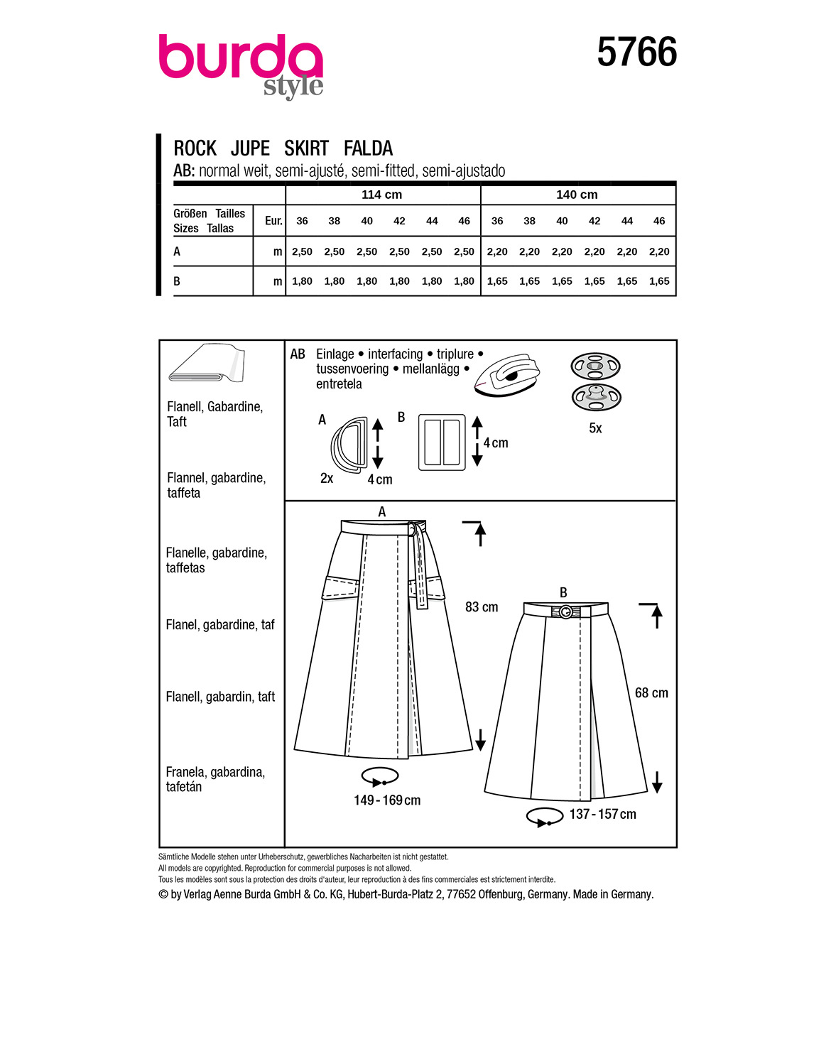 burda Schnittmuster 5766 – Bild 3
