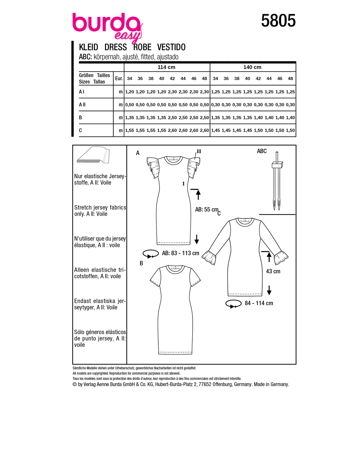 burda Schnittmuster 5805 – Bild 3