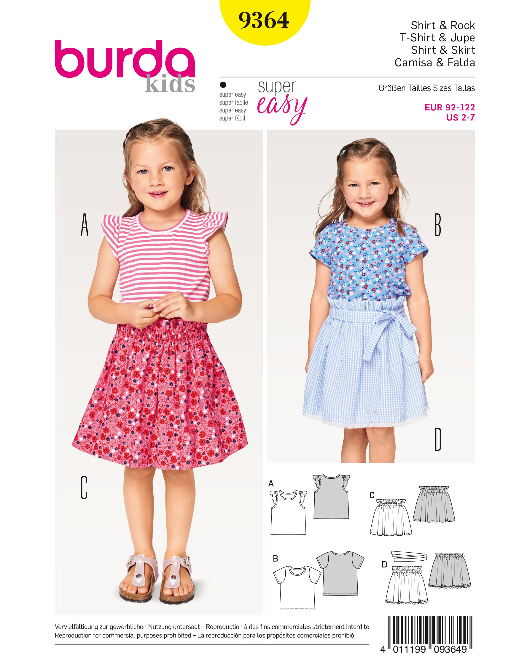 burda Schnittmuster 9364 – Bild 1