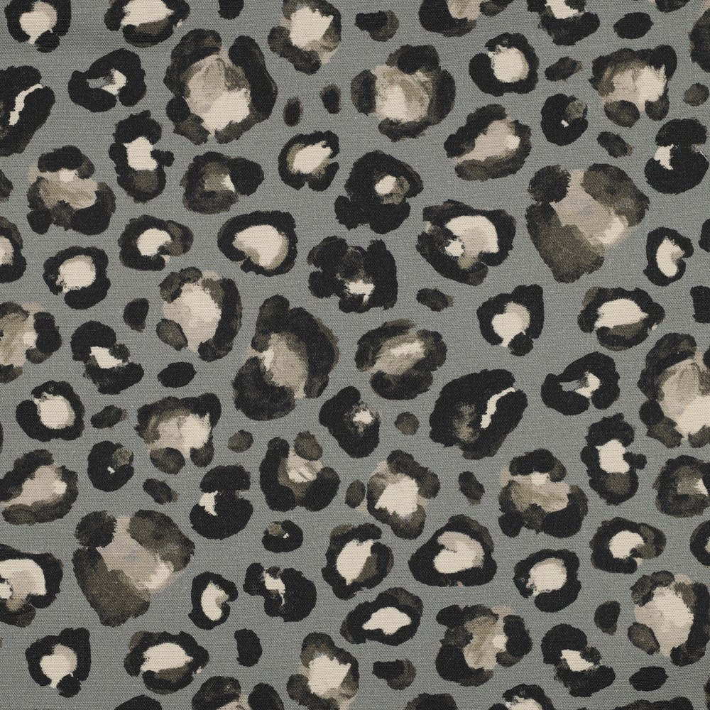 Canvas Leo Salbei – kräftiger Baumwoll-Canvas mit Leoparden-Print