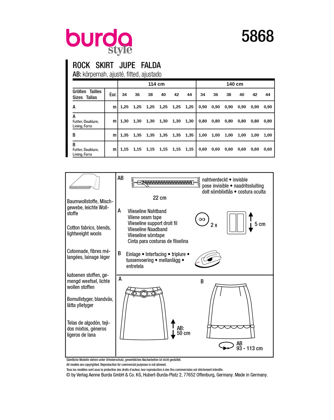 burda Schnittmuster 5868 – Bild 2