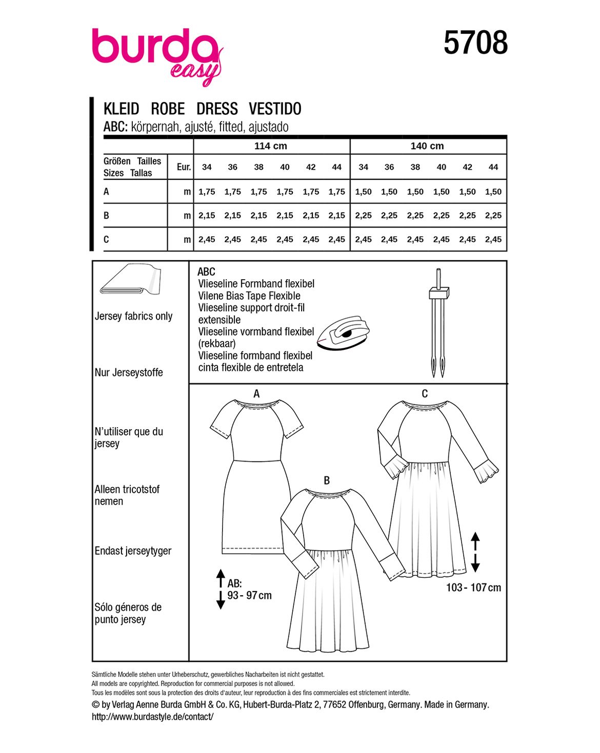 burda Schnittmuster 5708 – Bild 3