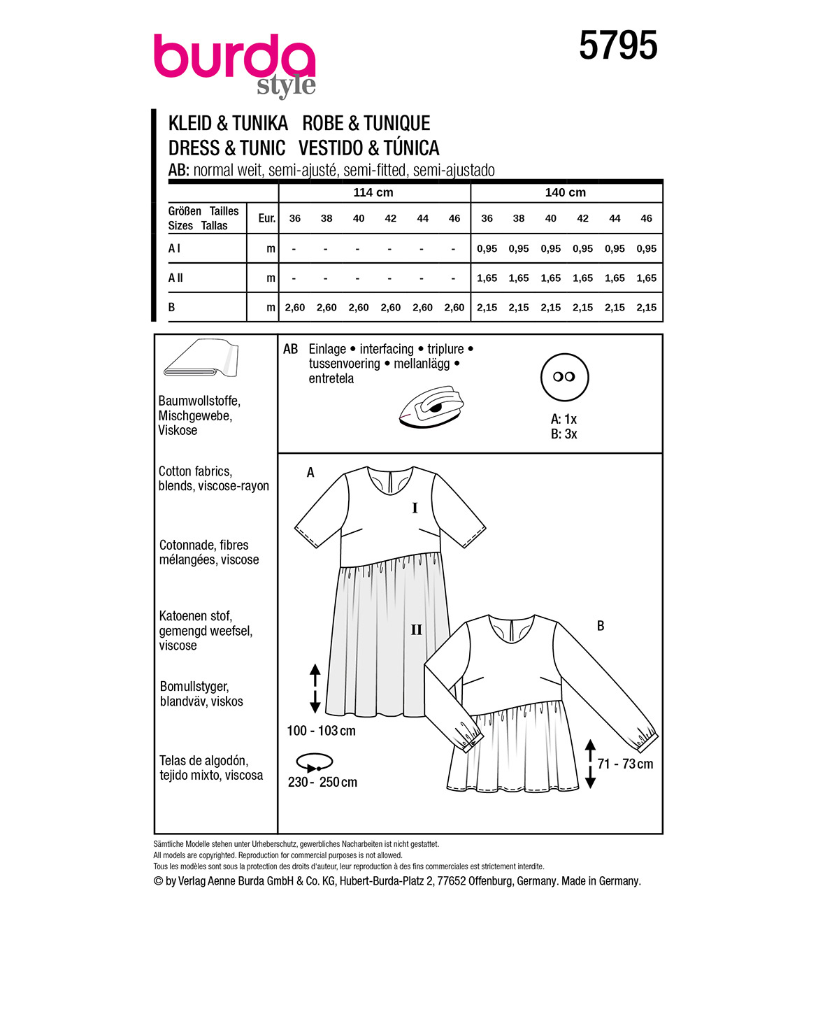 burda Schnittmuster 5795 – Bild 3