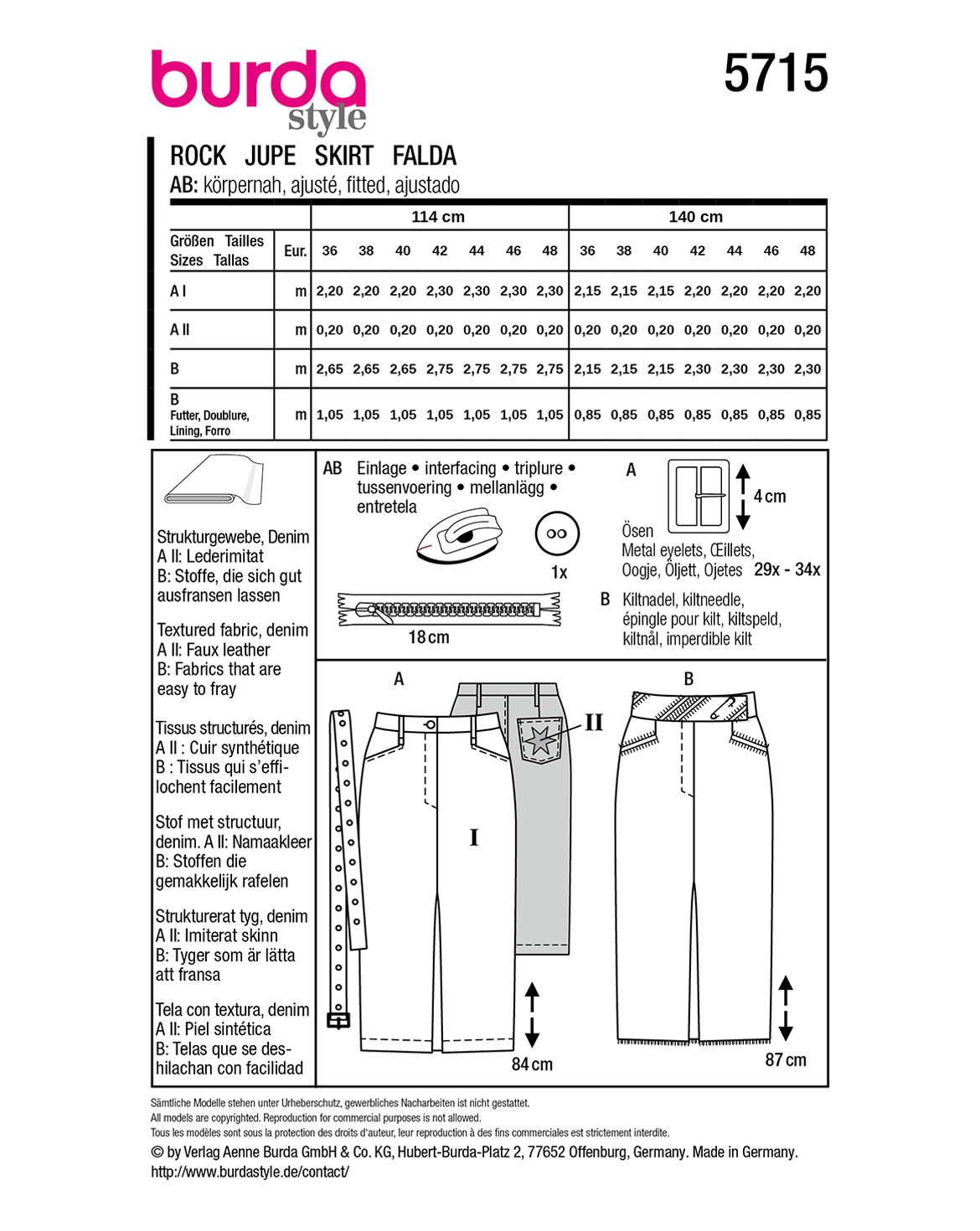 burda Schnittmuster 5715 – Bild 3