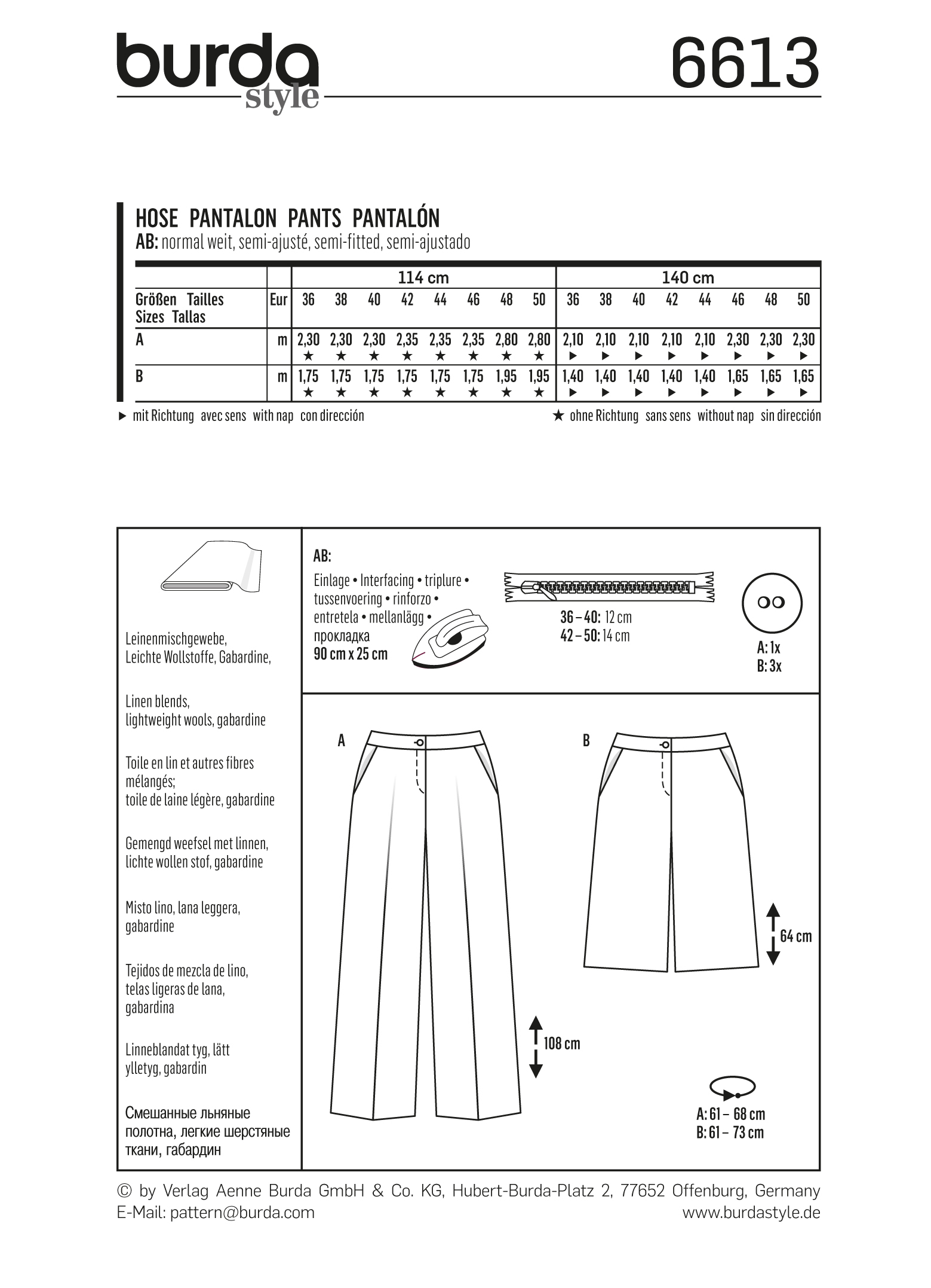 burda Schnittmuster 6613 – Bild 2