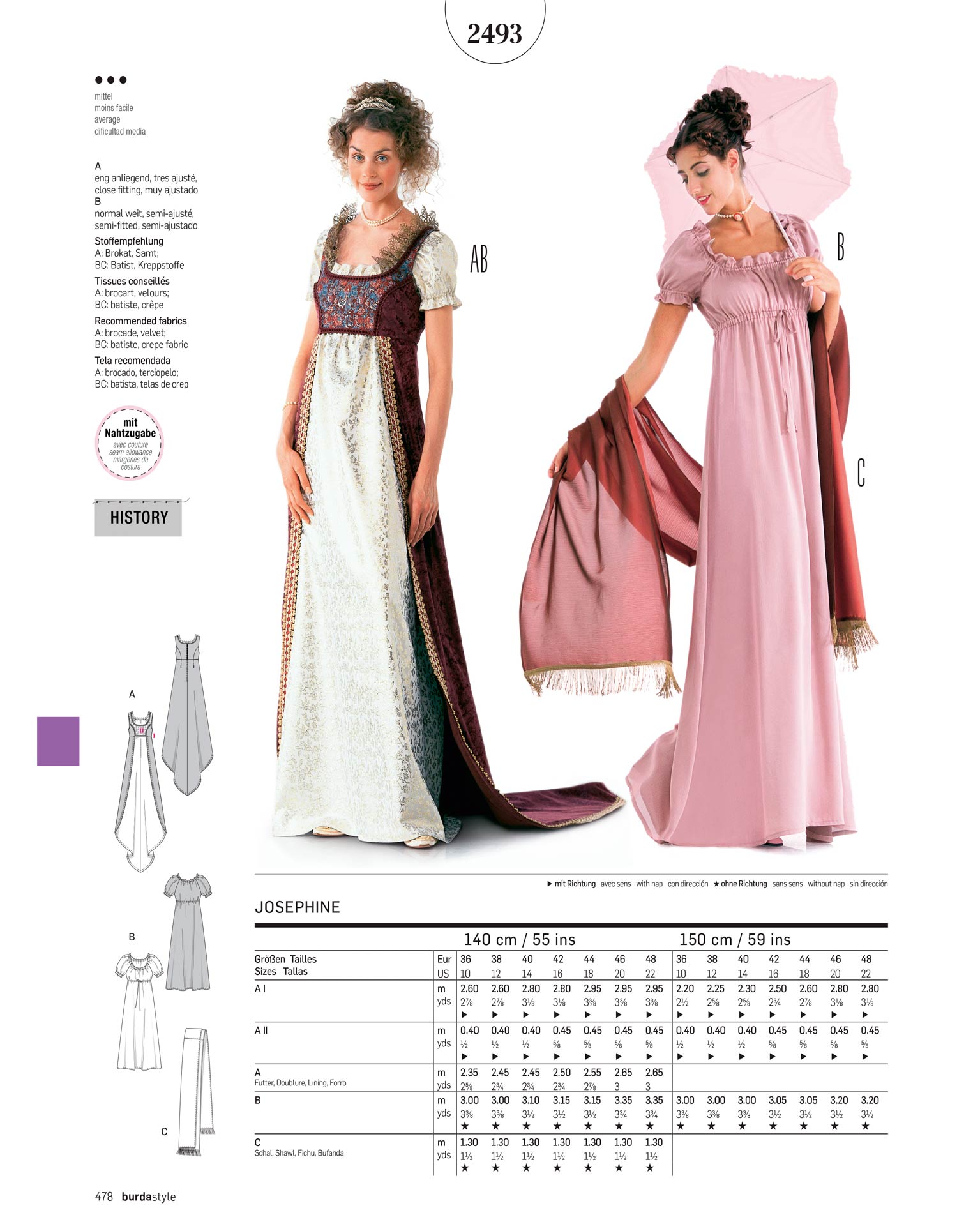 burda Schnittmuster 2493 – Bild 2