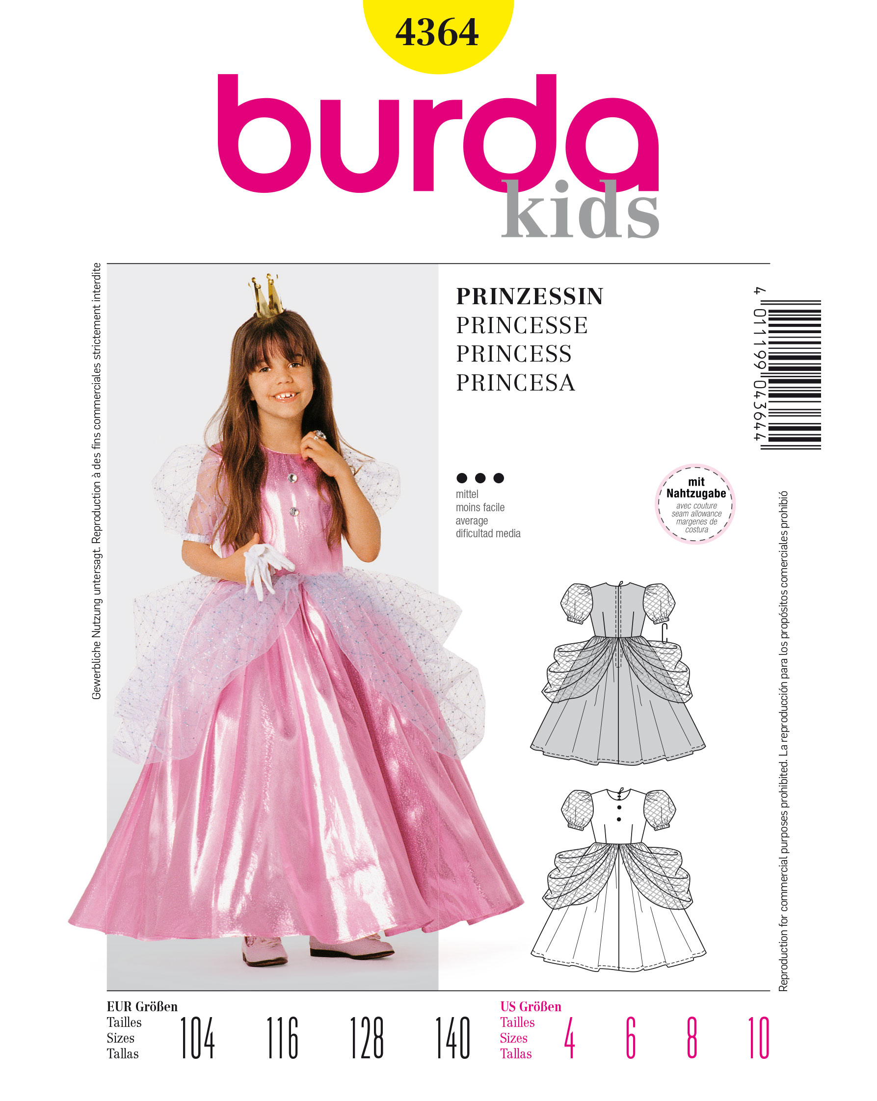 burda Schnittmuster 4364 – Bild 2