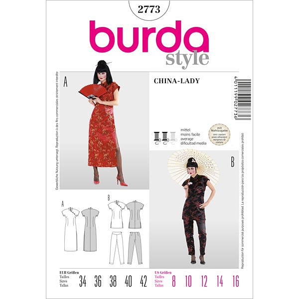 burda Schnittmuster 2773 – Bild 1