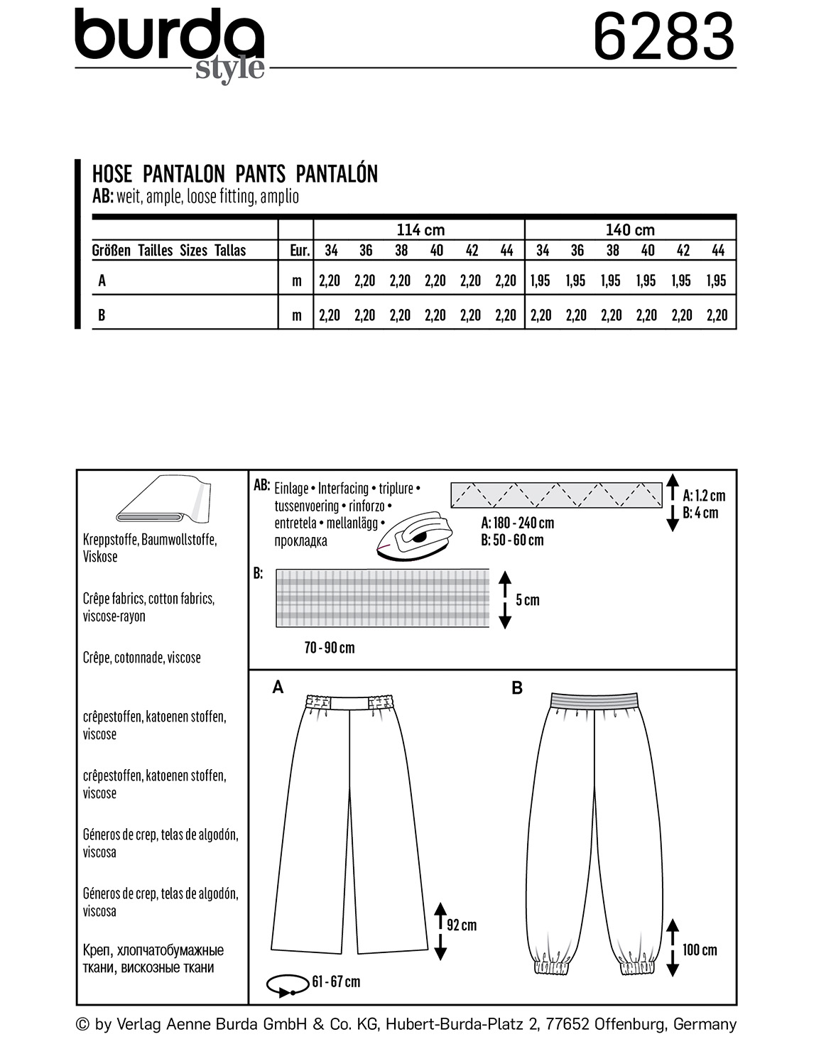 burda Schnittmuster 6283 – Bild 2