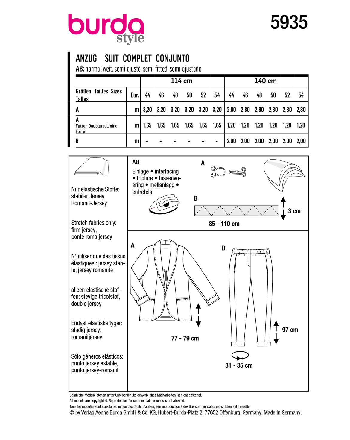 burda Schnittmuster 5935 – Bild 2