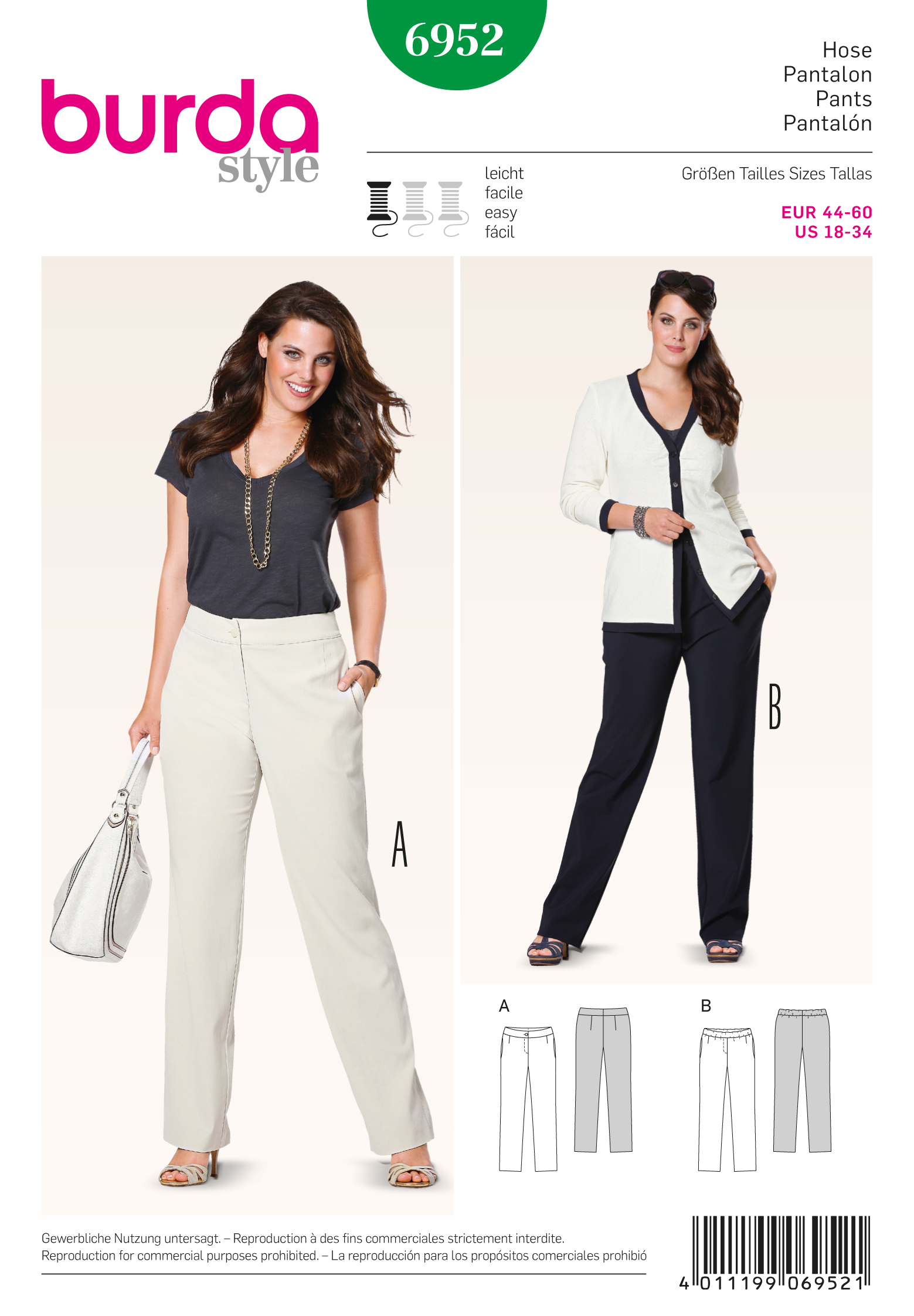 burda Schnittmuster 6952 – Bild 1