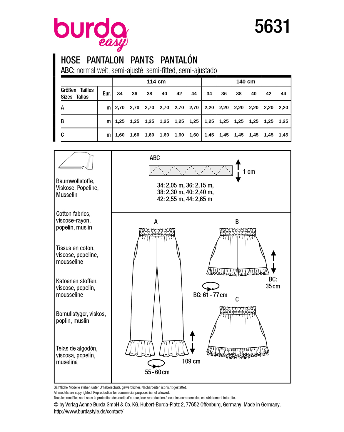 burda Schnittmuster 5631 – Bild 2
