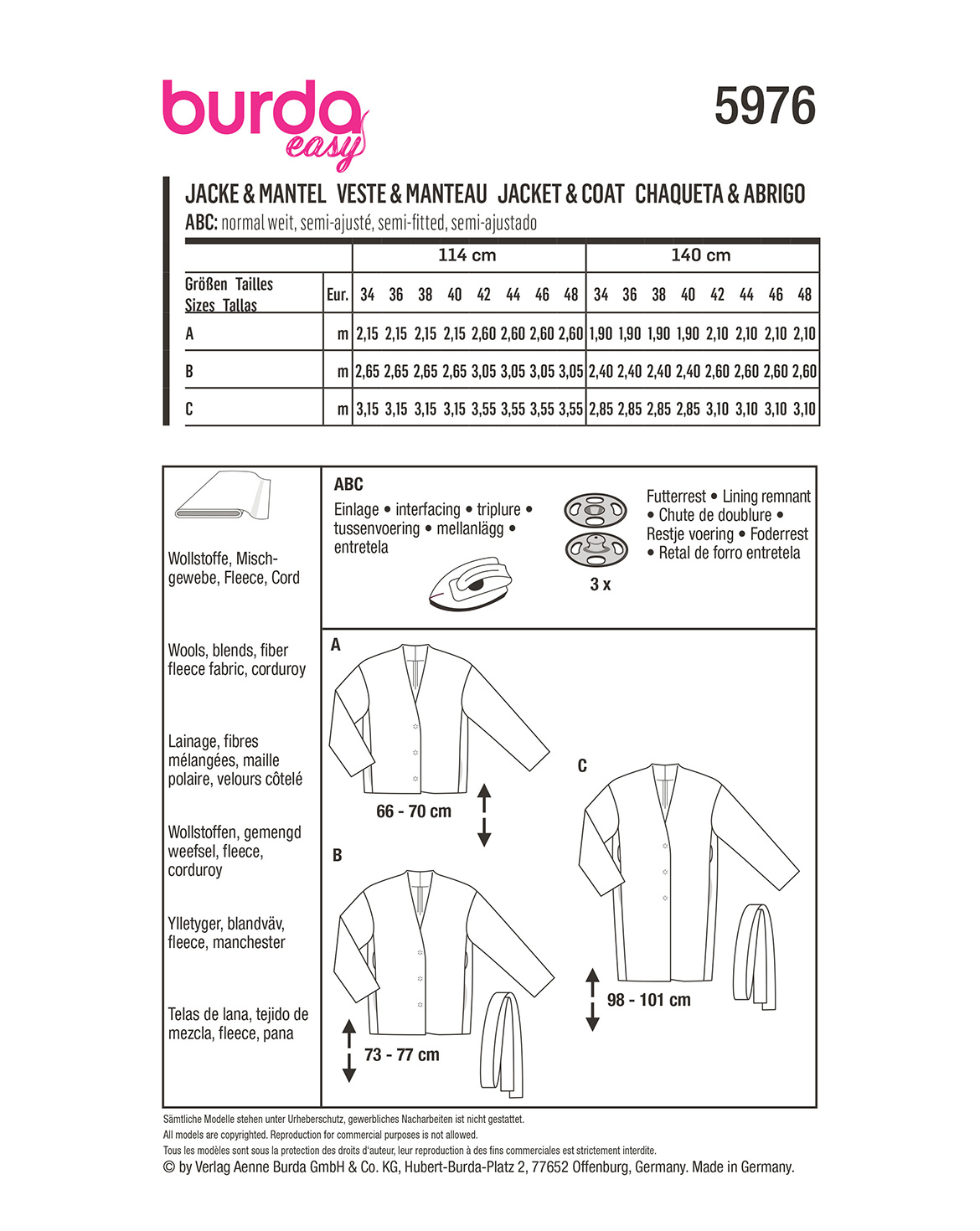 burda Schnittmuster 5976 – Bild 2