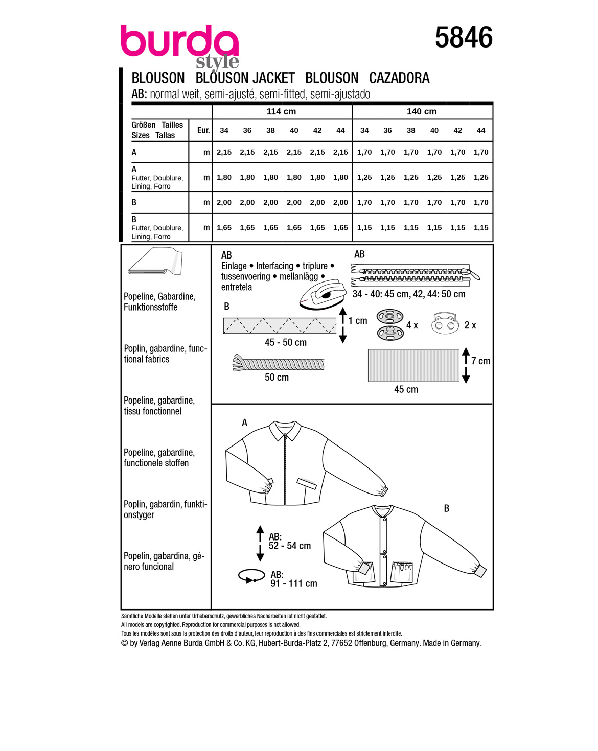 burda Schnittmuster 5846 – Bild 3
