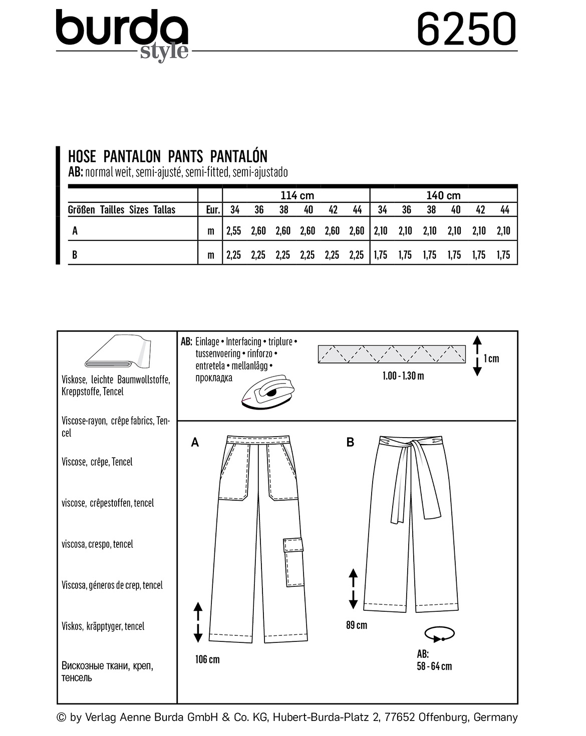 burda Schnittmuster 6250 – Bild 2