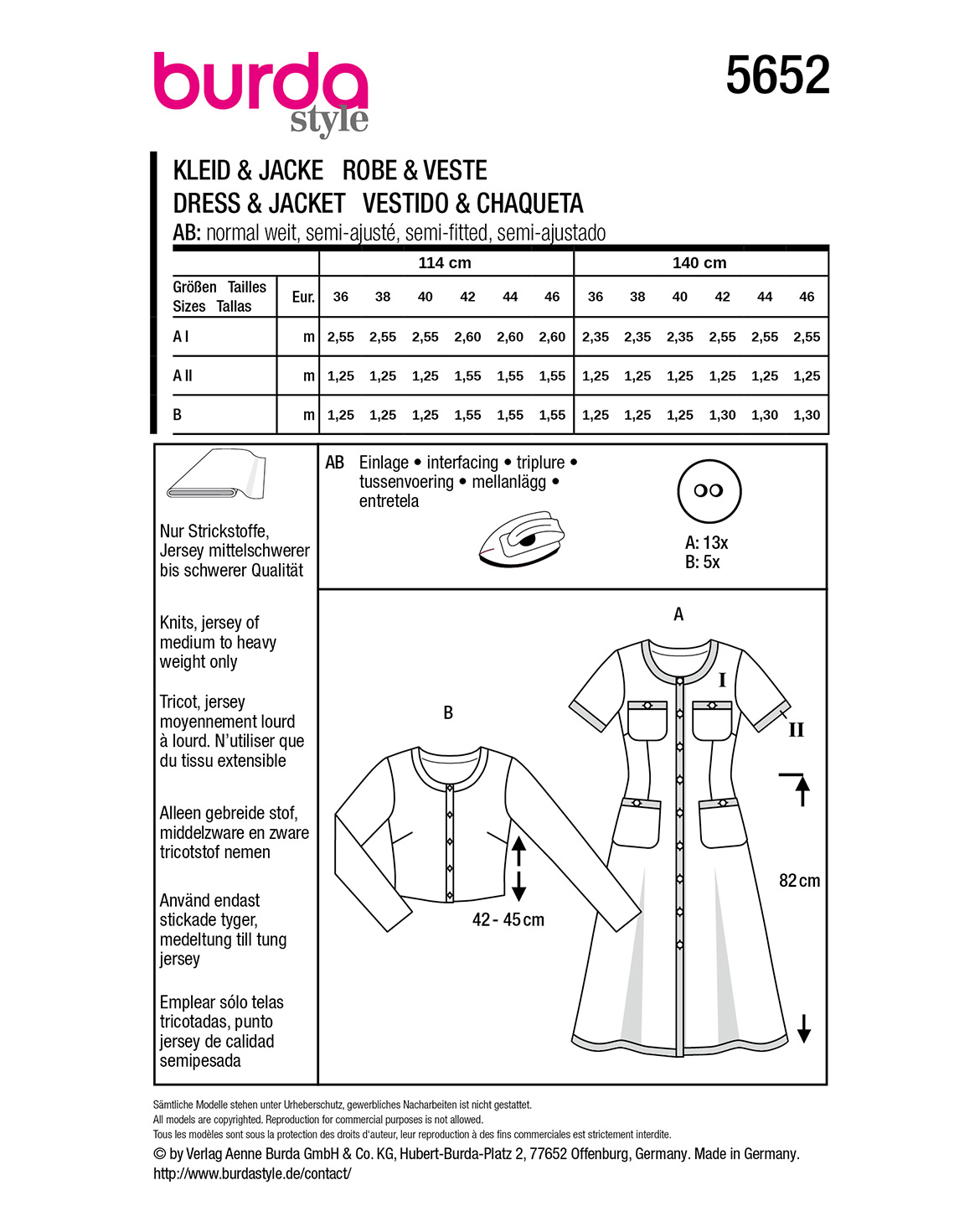 burda Schnittmuster 5652 – Bild 2