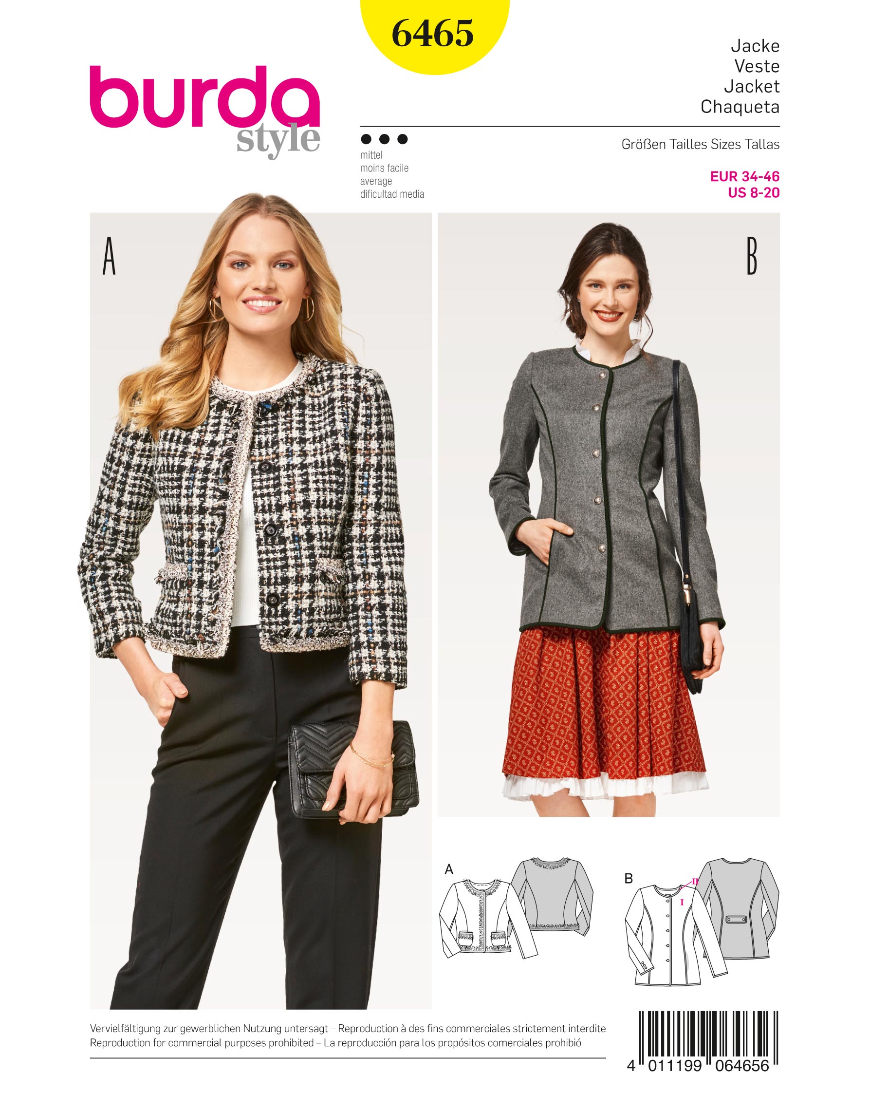 burda Schnittmuster 6465 – Bild 1