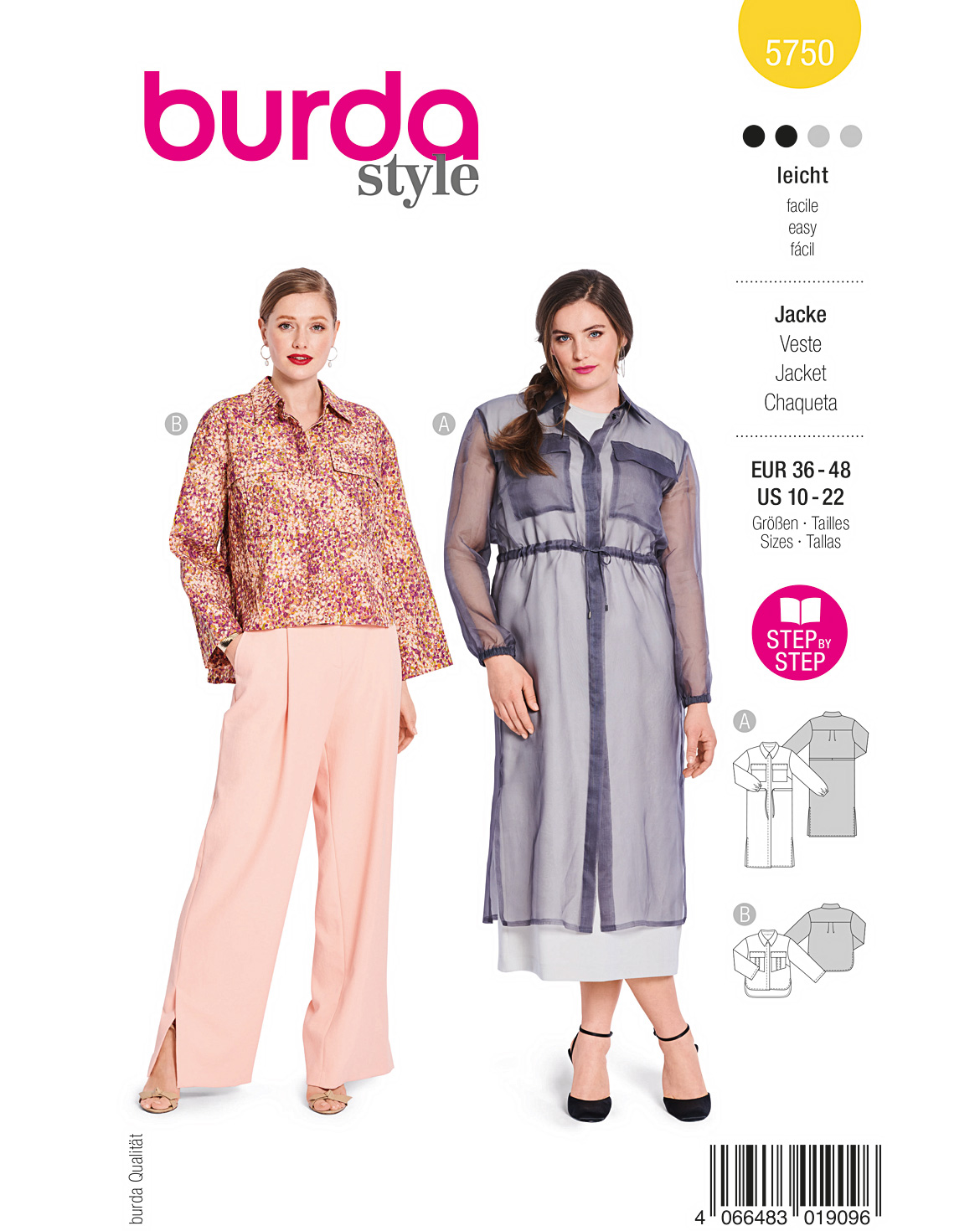 burda Schnittmuster 5750 – Bild 1