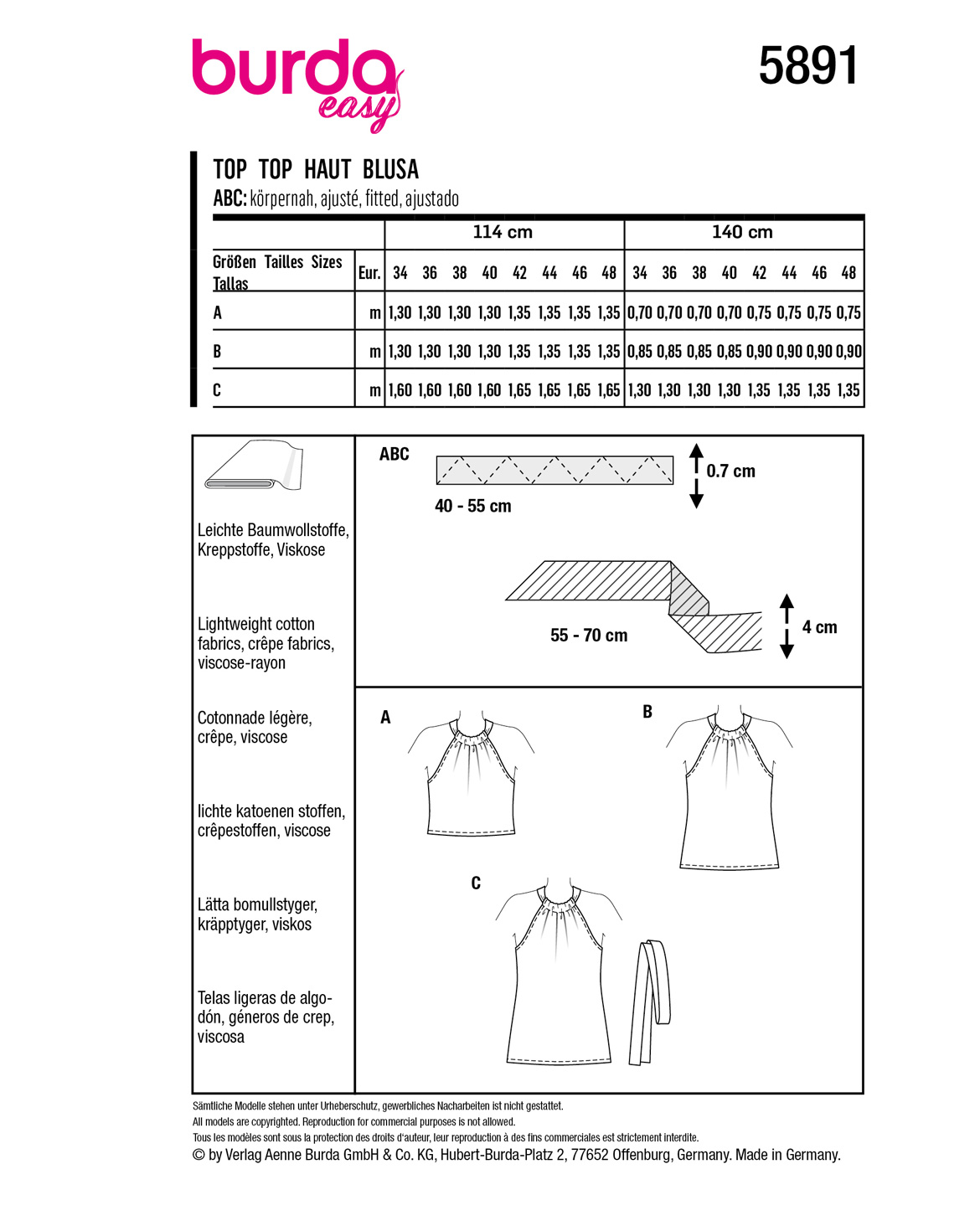 burda Schnittmuster 5891 – Bild 2