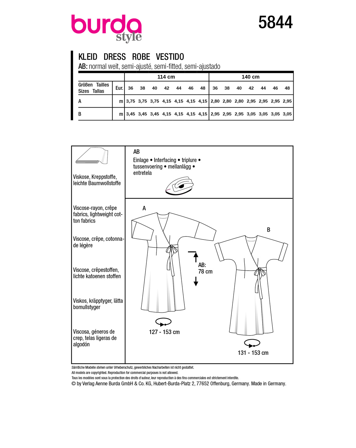 burda Schnittmuster 5844 – Bild 3