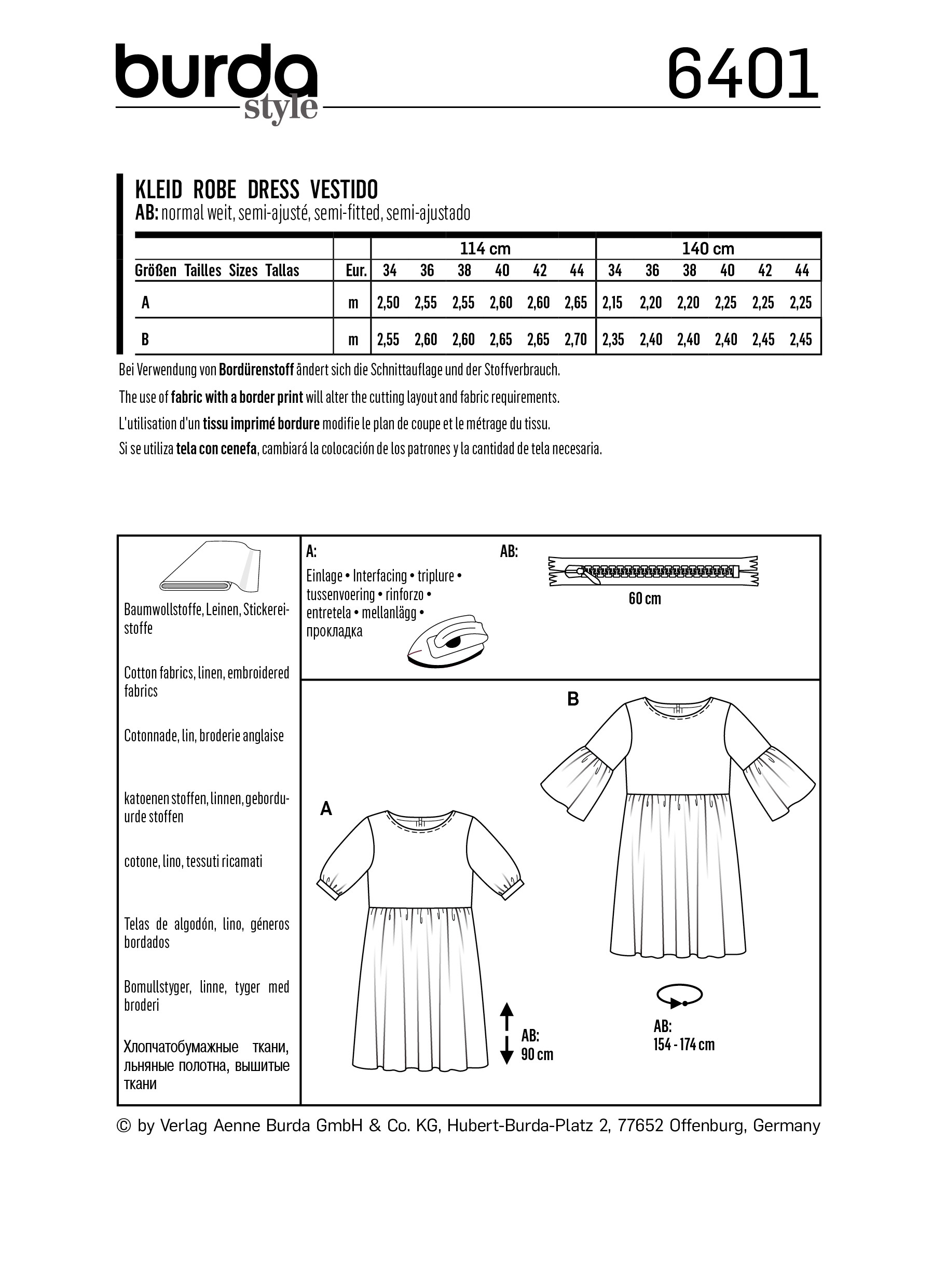 burda Schnittmuster 6401 – Bild 2