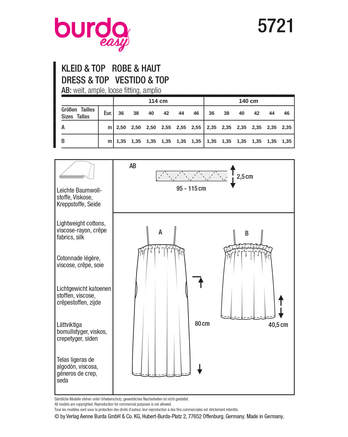 burda Schnittmuster 5721 – Bild 3