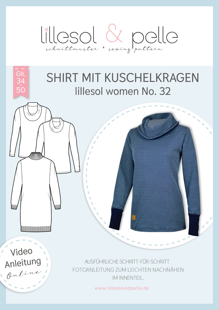 Papierschnittmuster lillesol women No.72 Sommerbluse "Lavina"