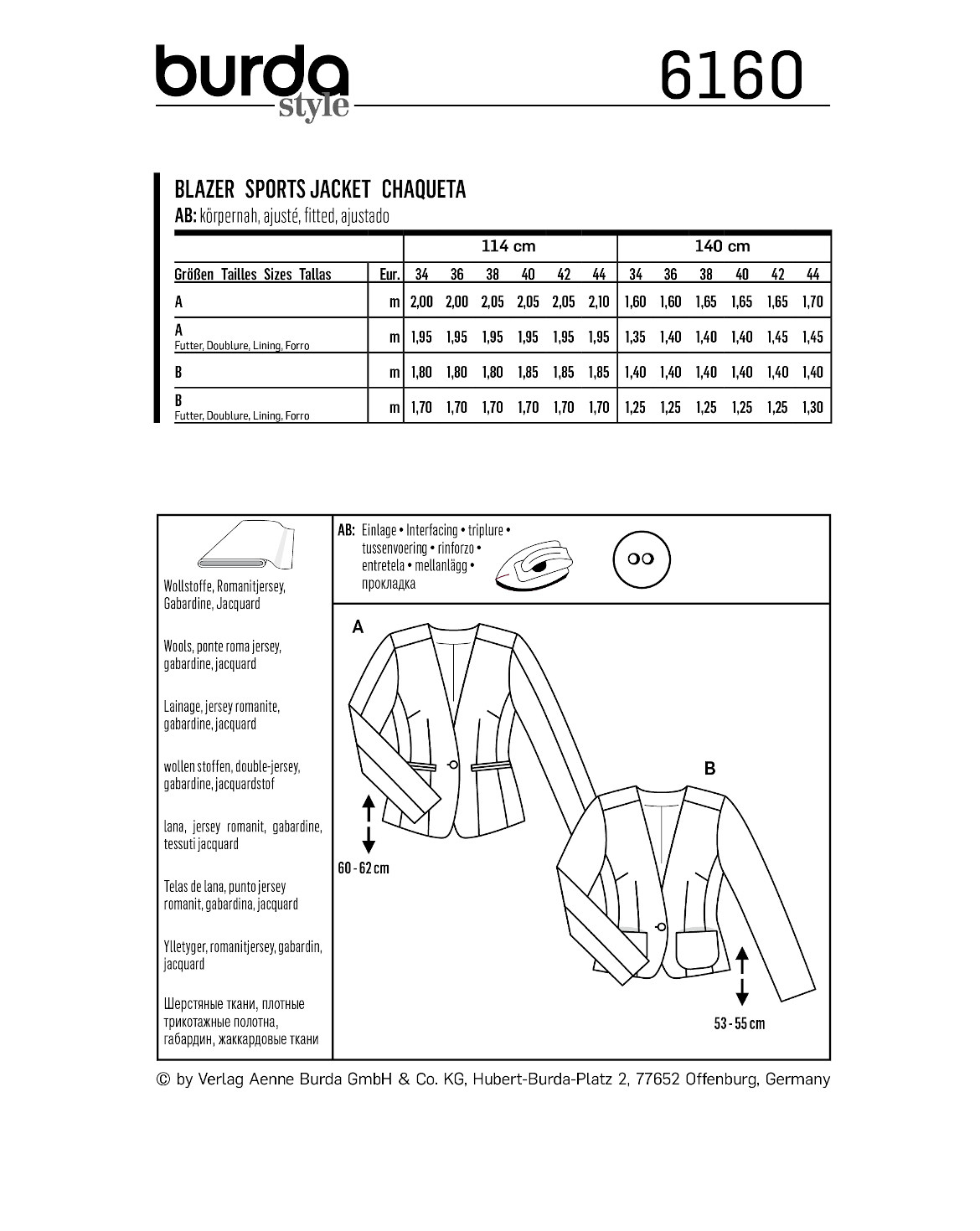 burda Schnittmuster 6160 – Bild 2