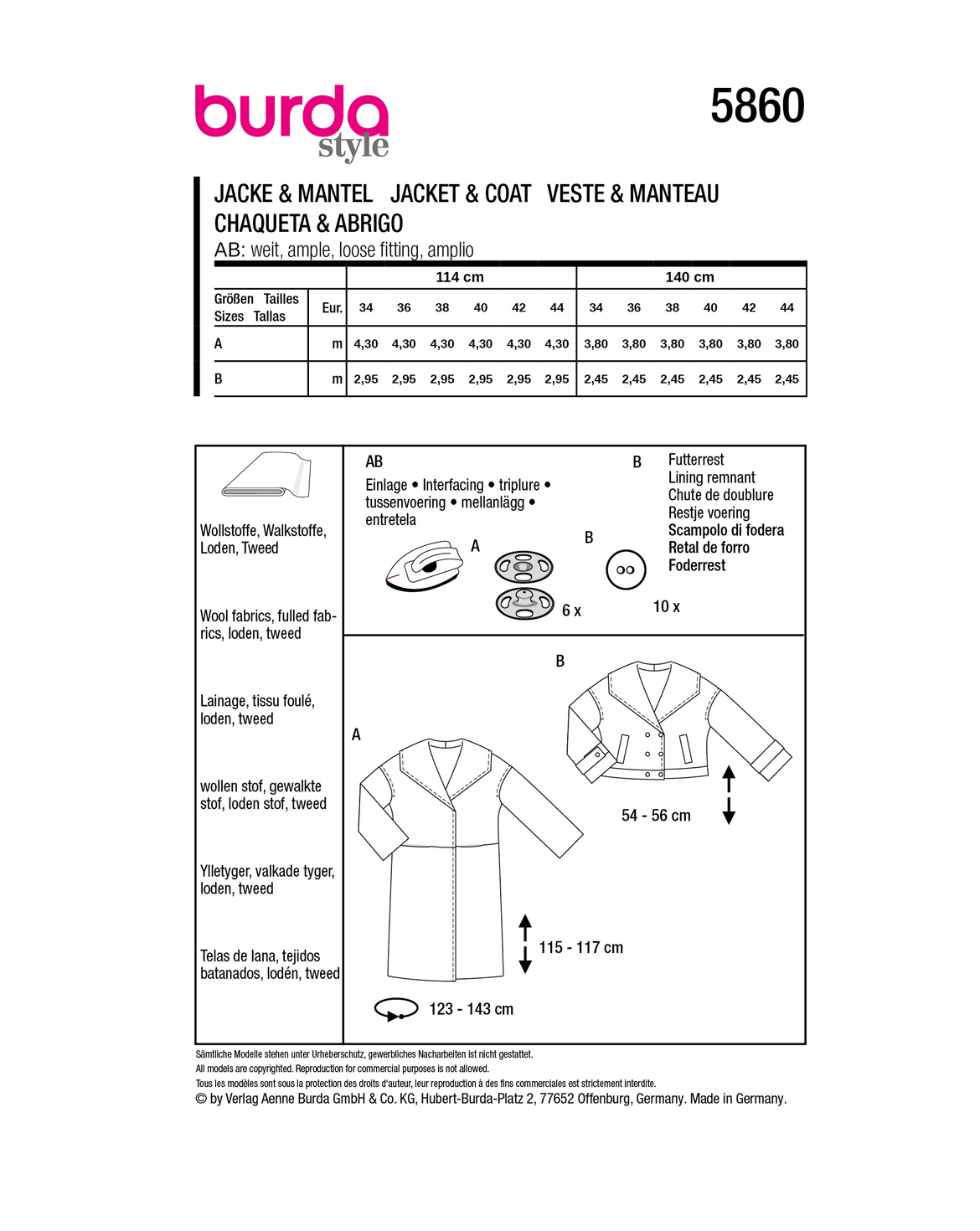 burda Schnittmuster 5860 – Bild 2