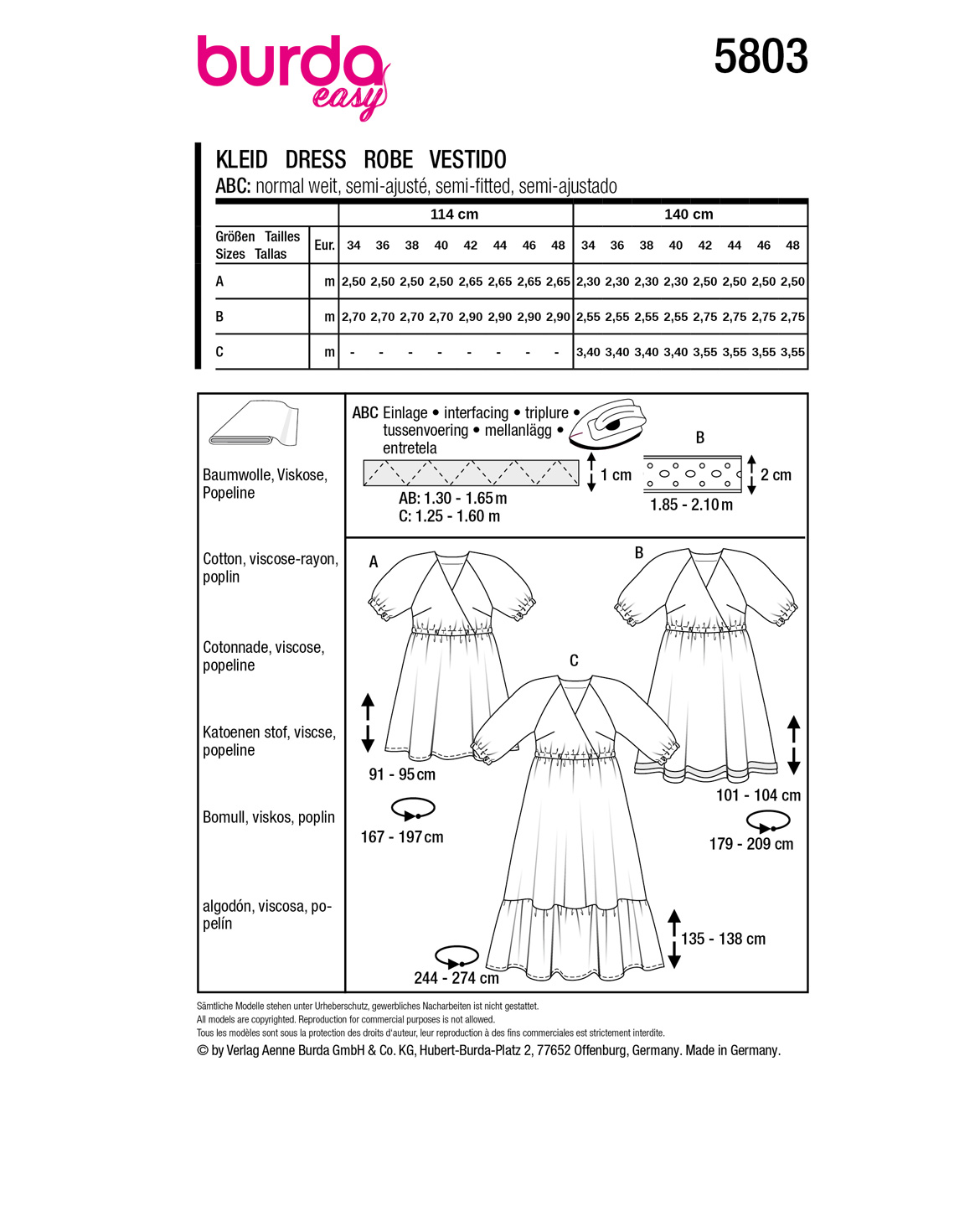 burda Schnittmuster 5803 – Bild 3