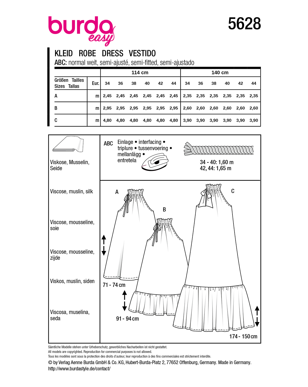 burda Schnittmuster 5628 – Bild 2