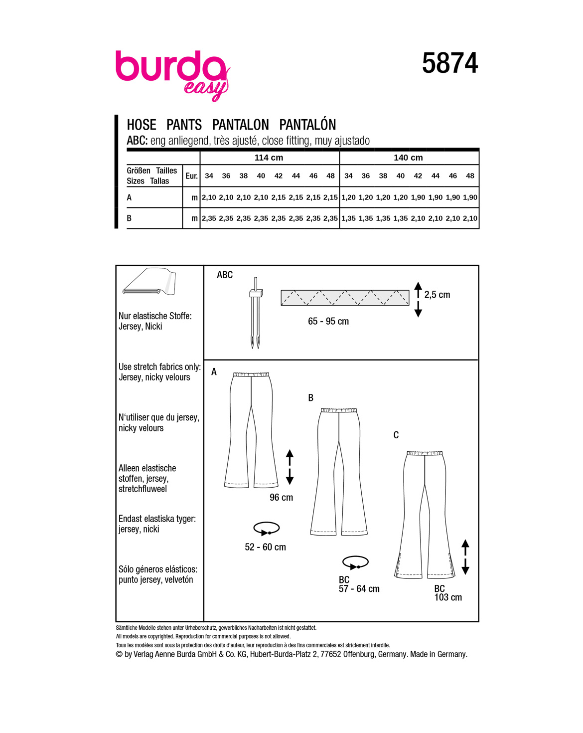 burda Schnittmuster 5874 – Bild 2