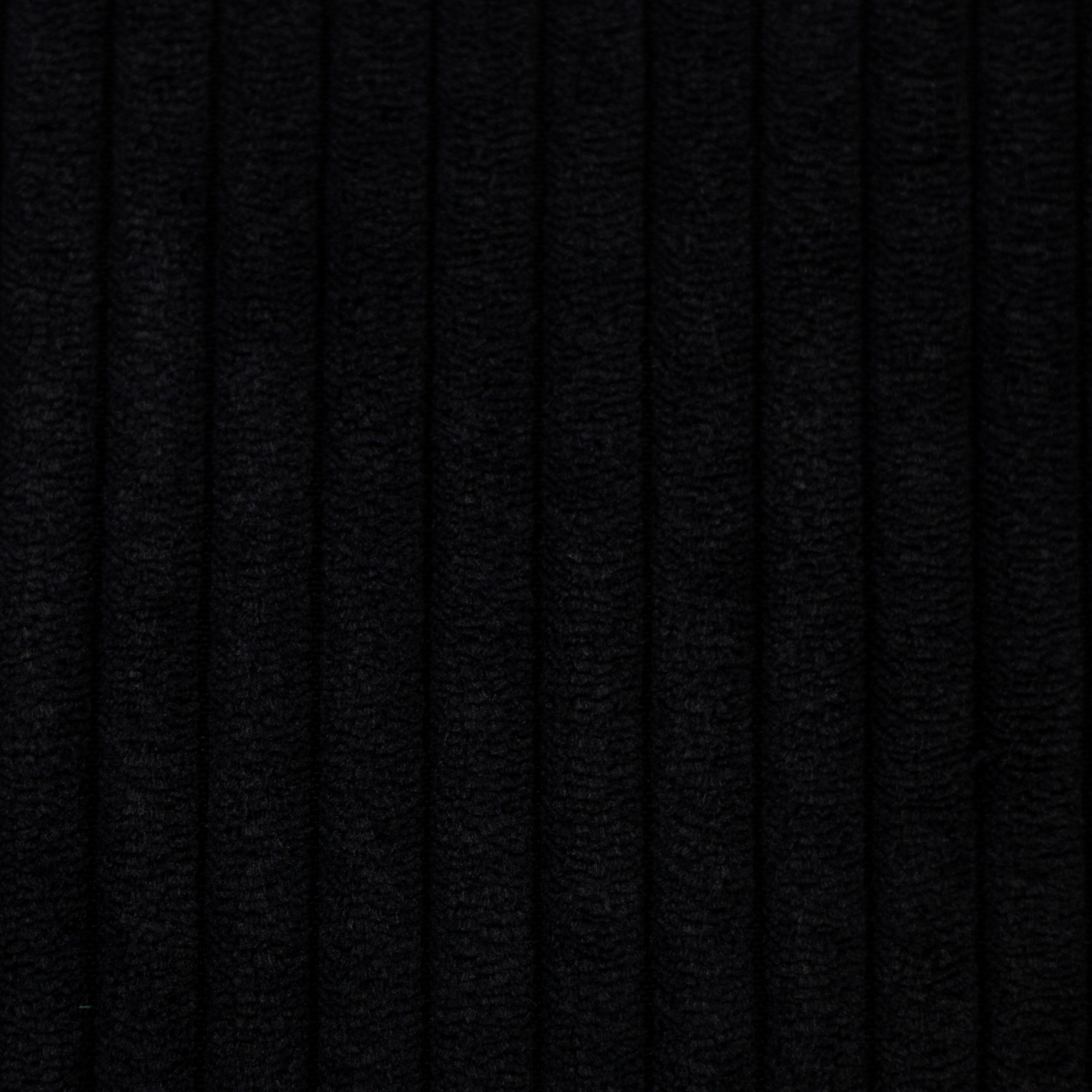 Jumbo Cord Samt Schwarz – grob gerippter Polyester-Cordsamt