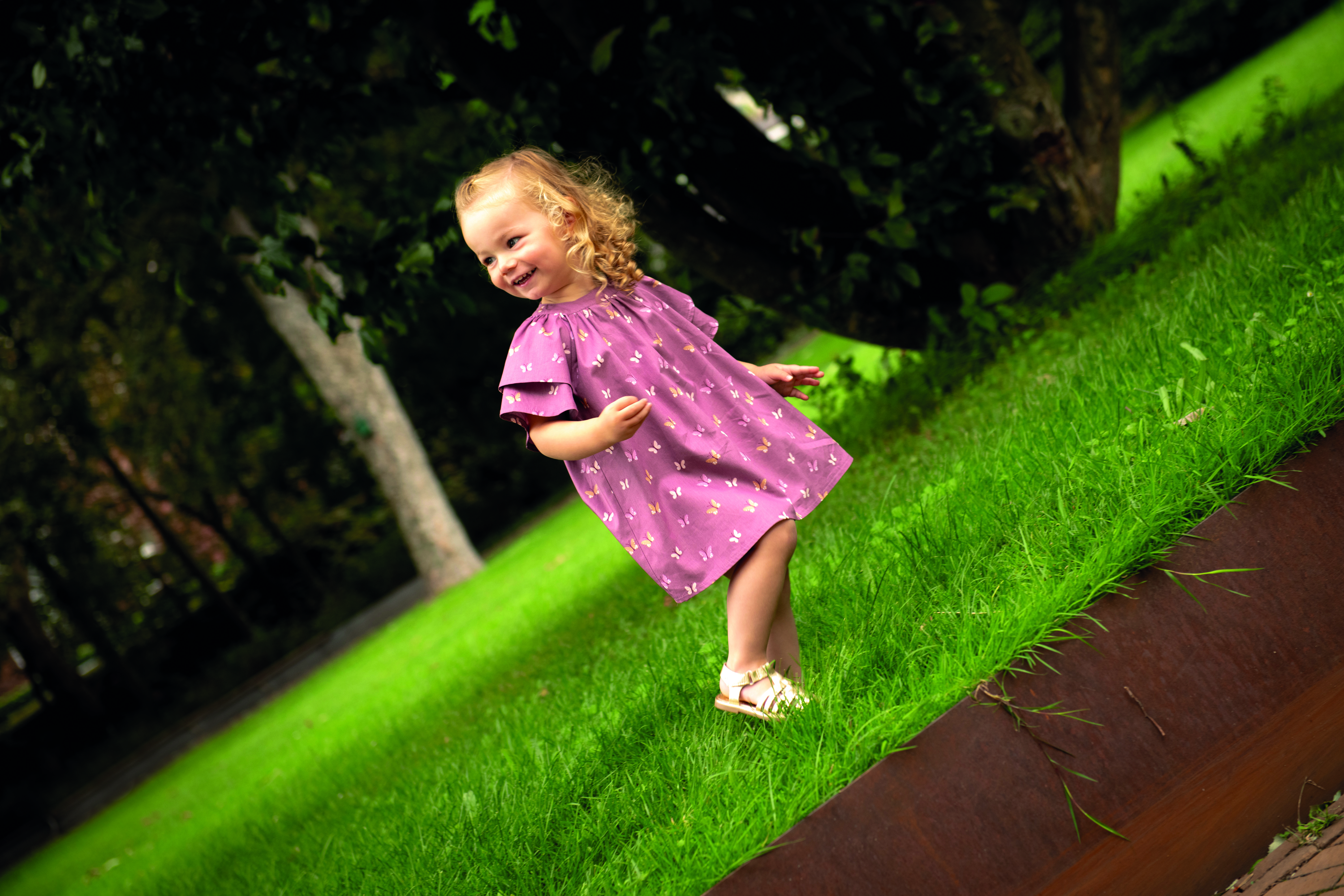 Baumwolle Popeline Vögel Altrosa