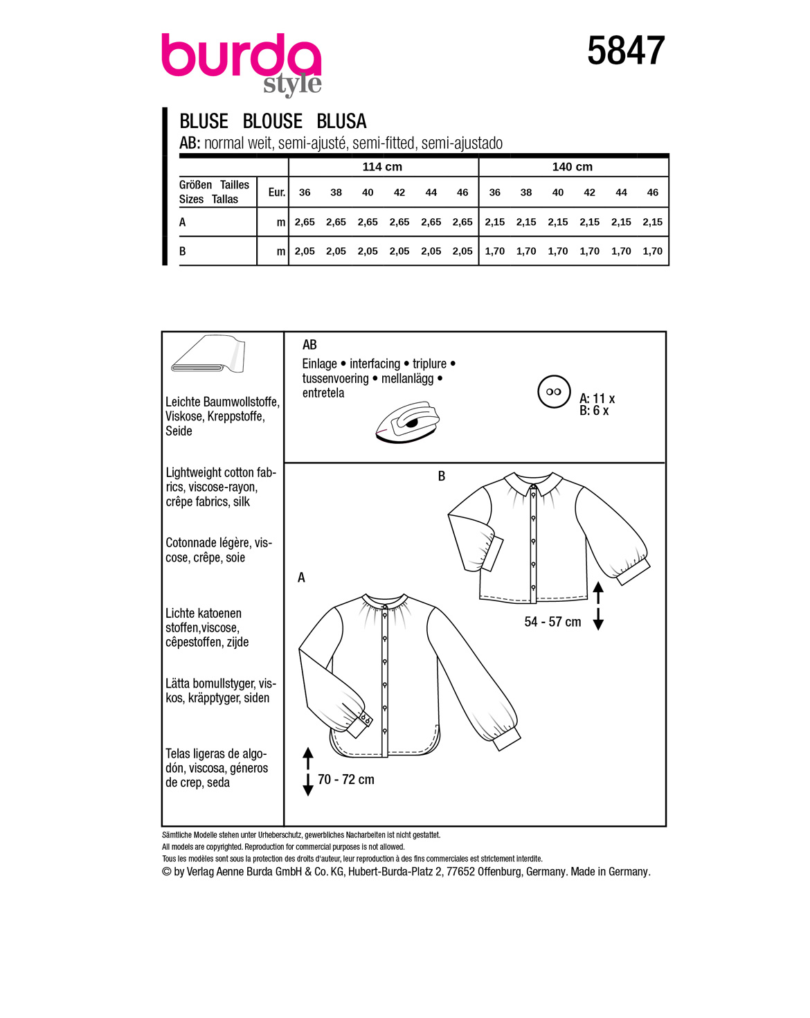 burda Schnittmuster 5847 – Bild 3
