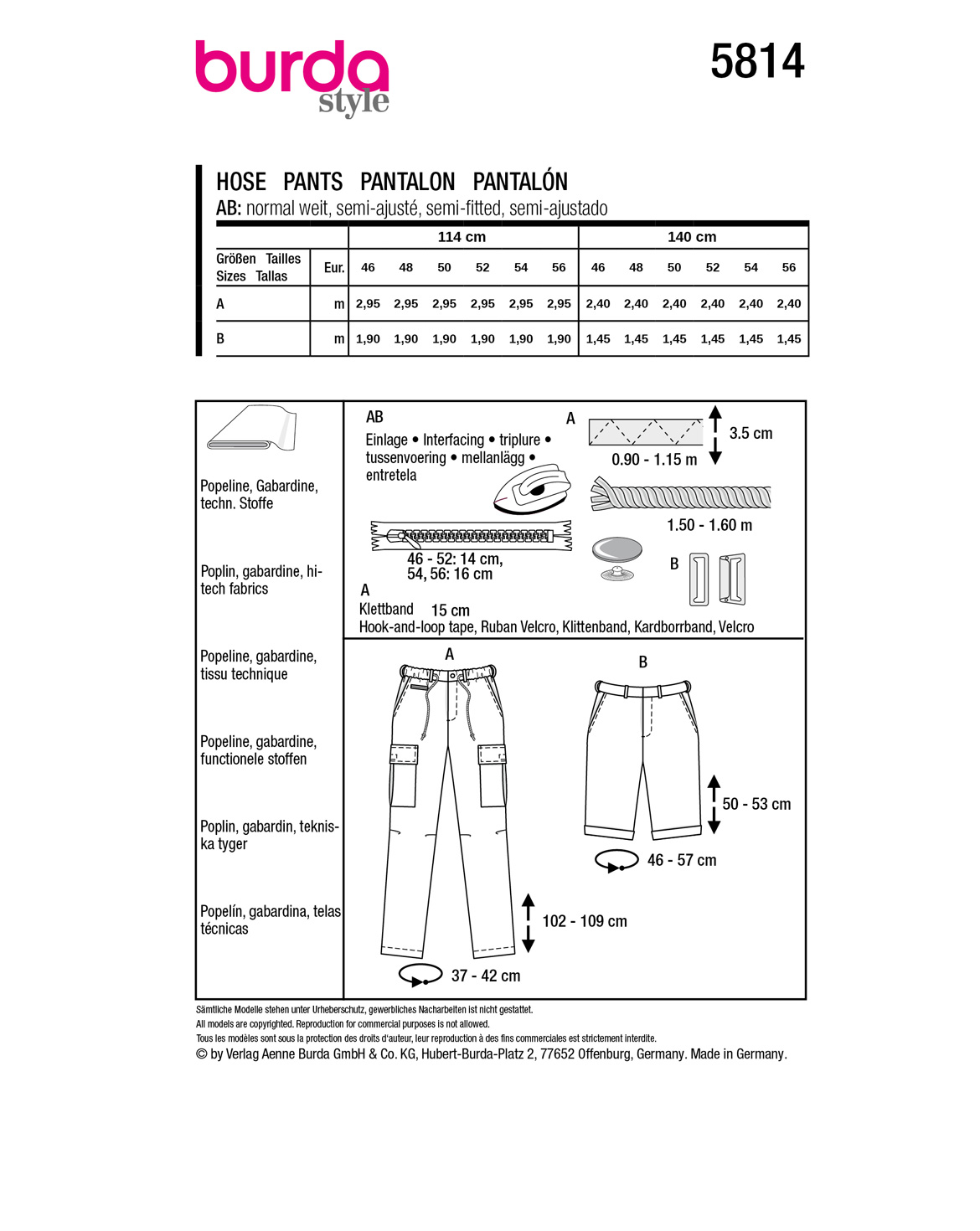 burda Schnittmuster 5814 – Bild 3
