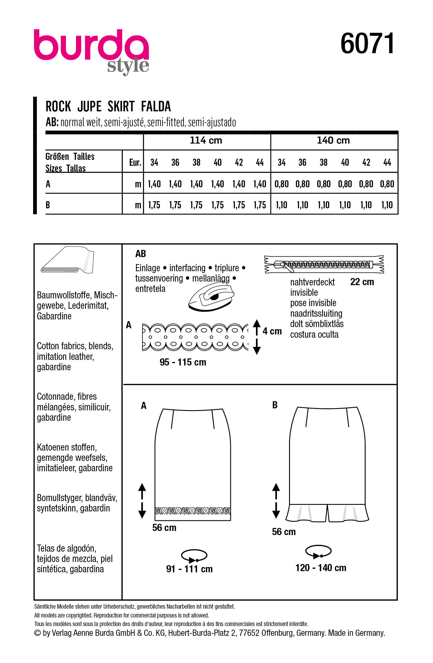 burda Schnittmuster 6071 – Bild 2