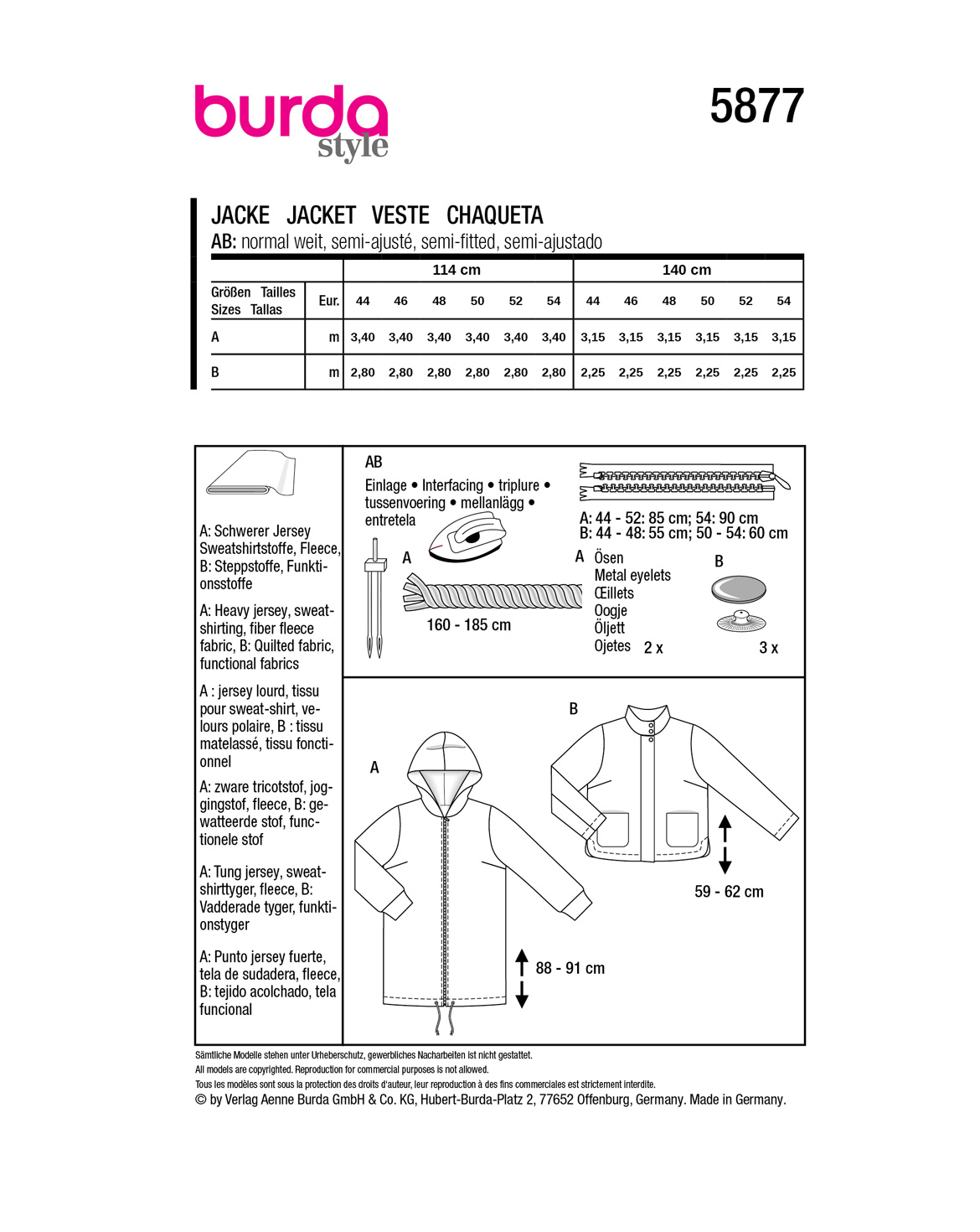 burda Schnittmuster 5877 – Bild 2