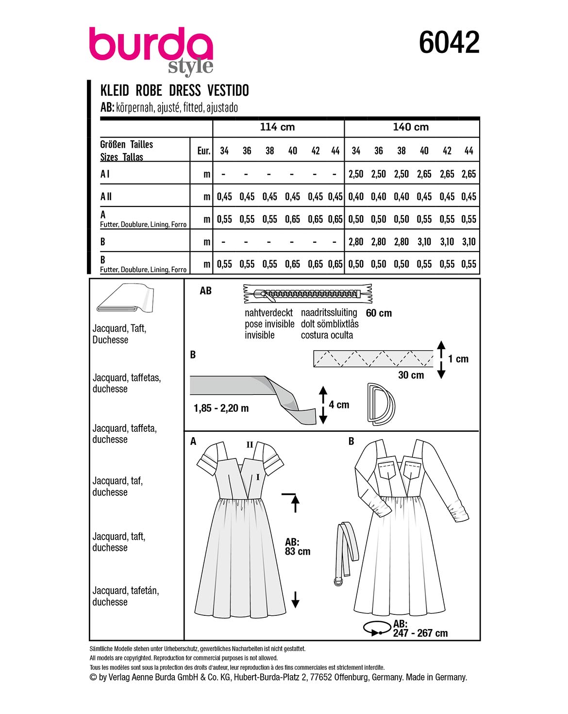 burda Schnittmuster 6042 – Bild 2
