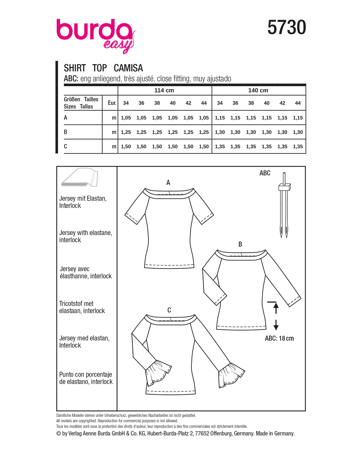 burda Schnittmuster 5730 – Bild 3