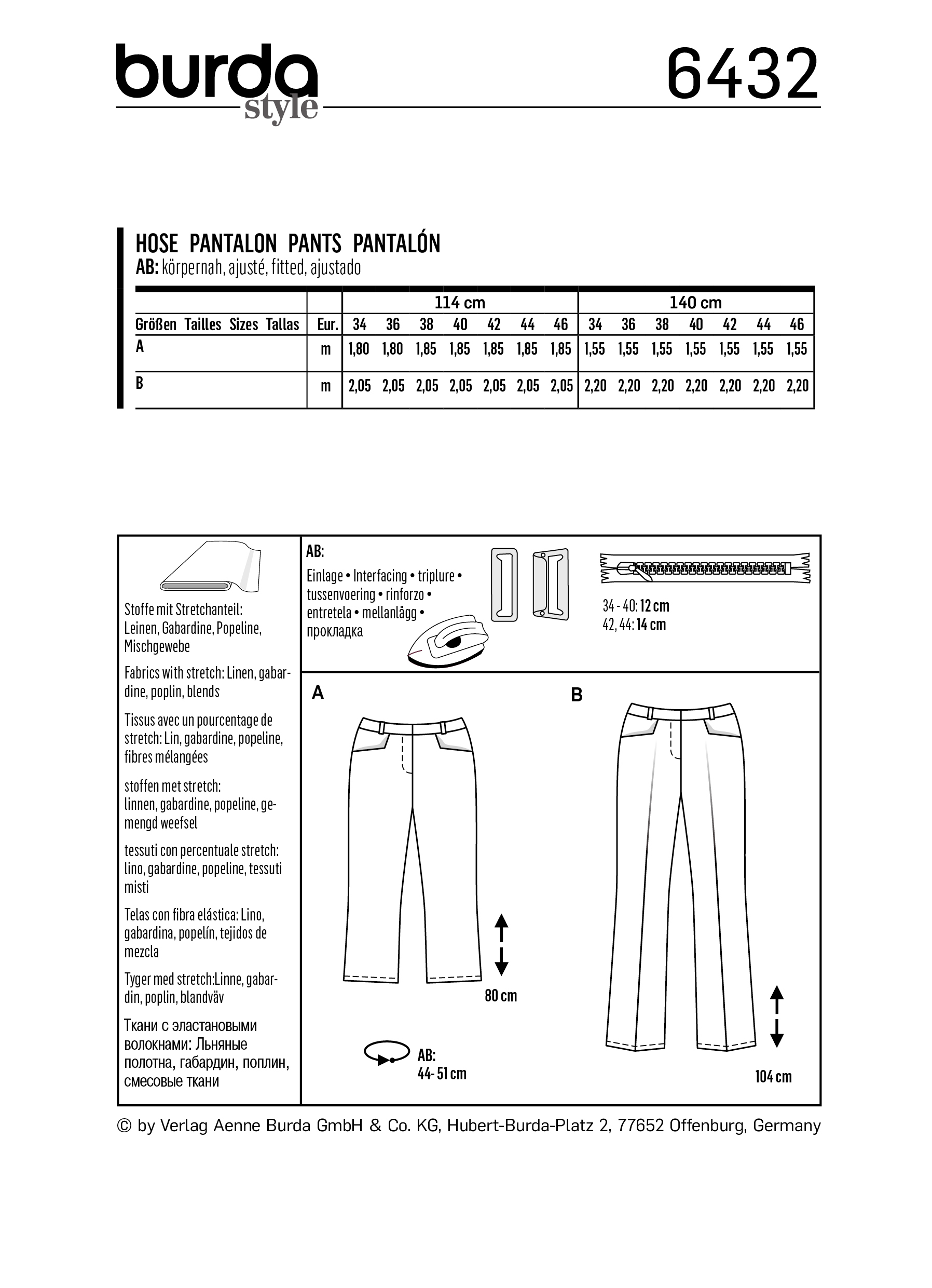 burda Schnittmuster 6432 – Bild 2