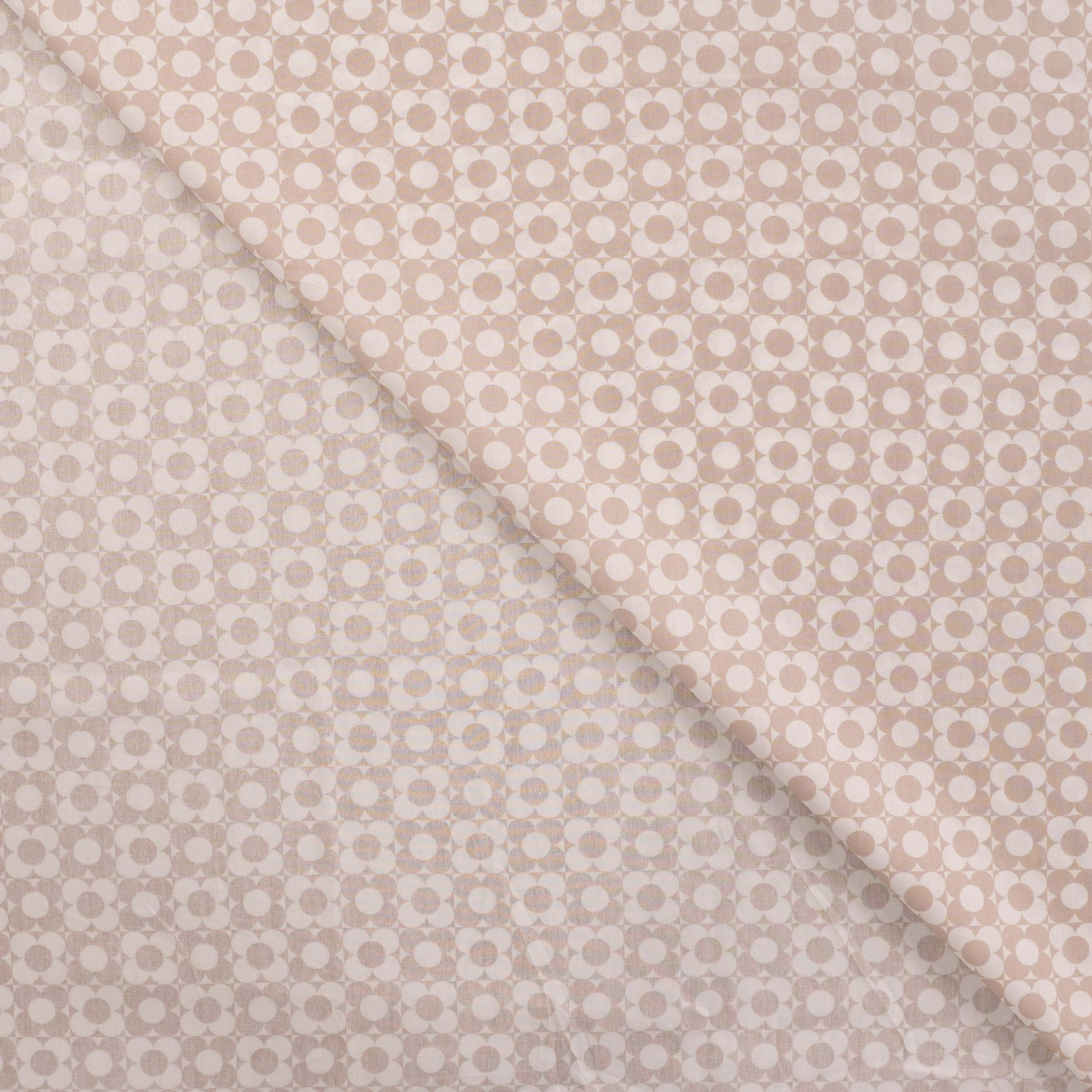 Baumwolle Abstract flower Beige