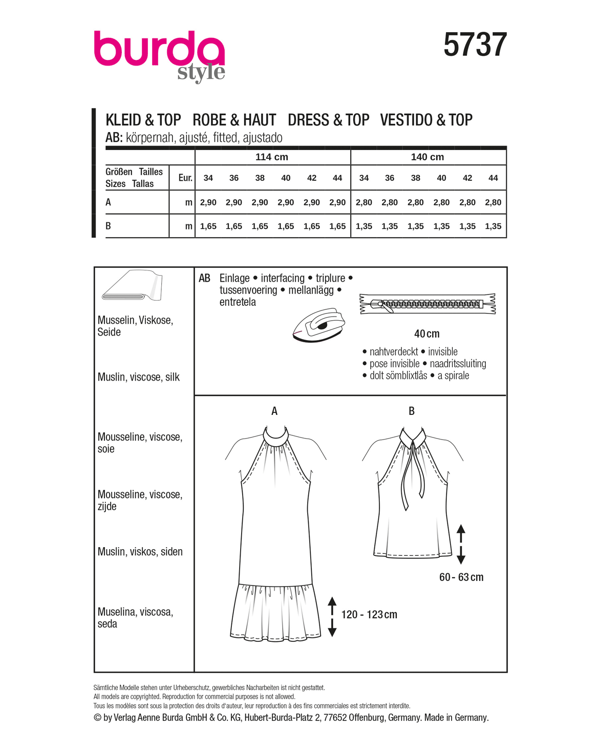 burda Schnittmuster 5737 – Bild 3