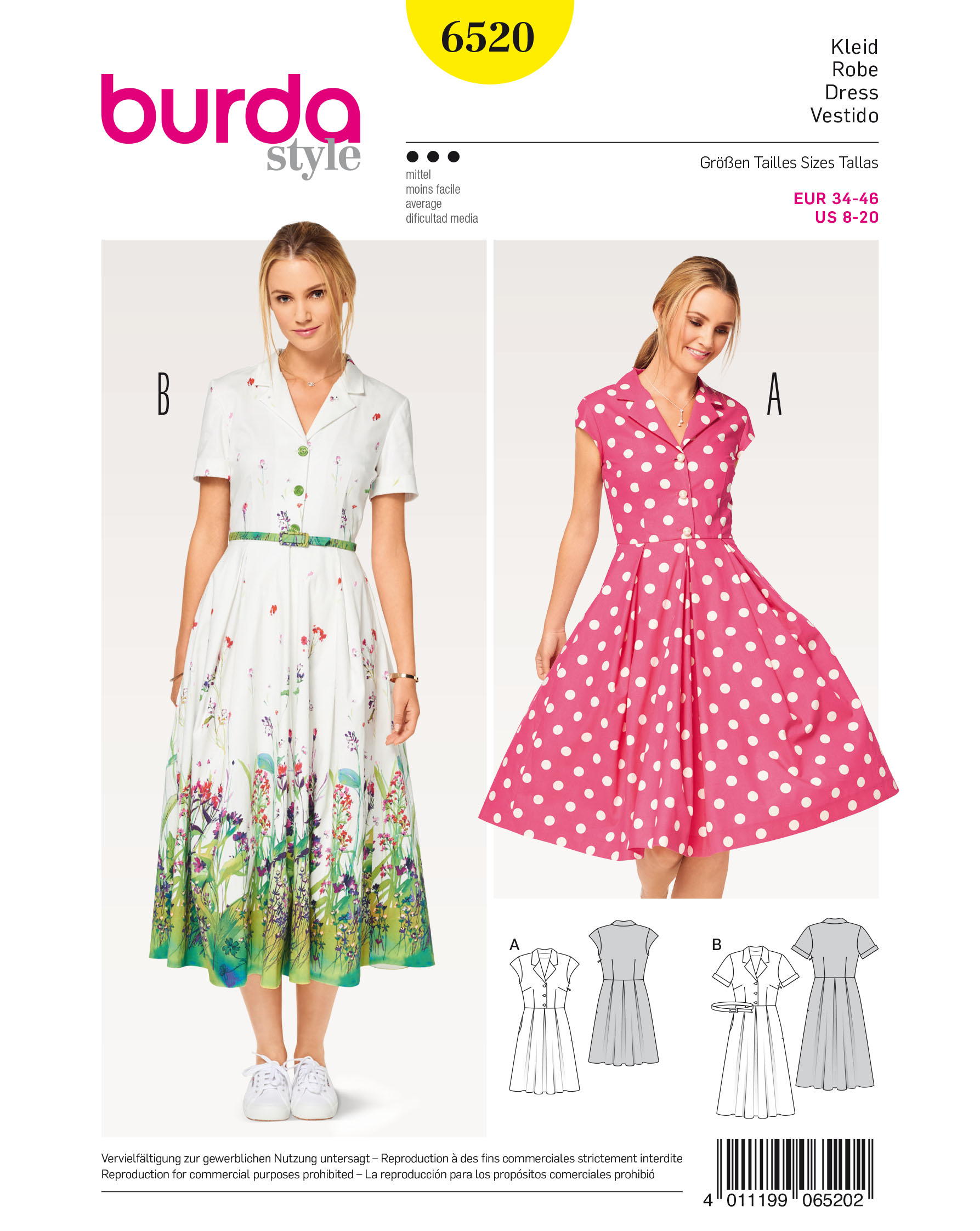 burda Schnittmuster 6520 – Bild 1