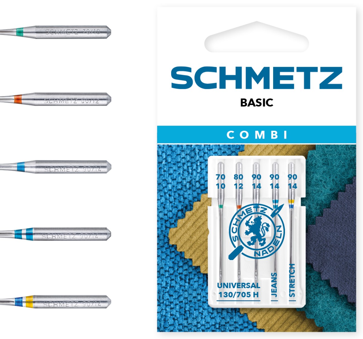 Schmetz Combi Basic (Sortiment) | 130/705 H COMBI – offizielles SCHMETZ Produktfoto